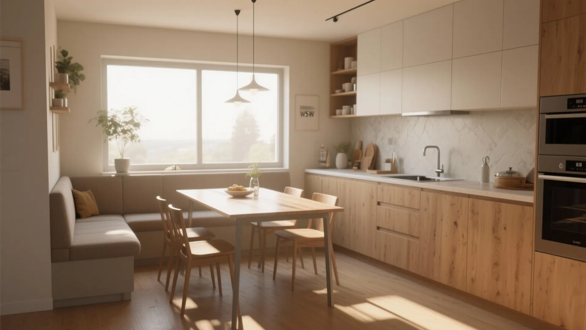 9. Integrated Dining Nook