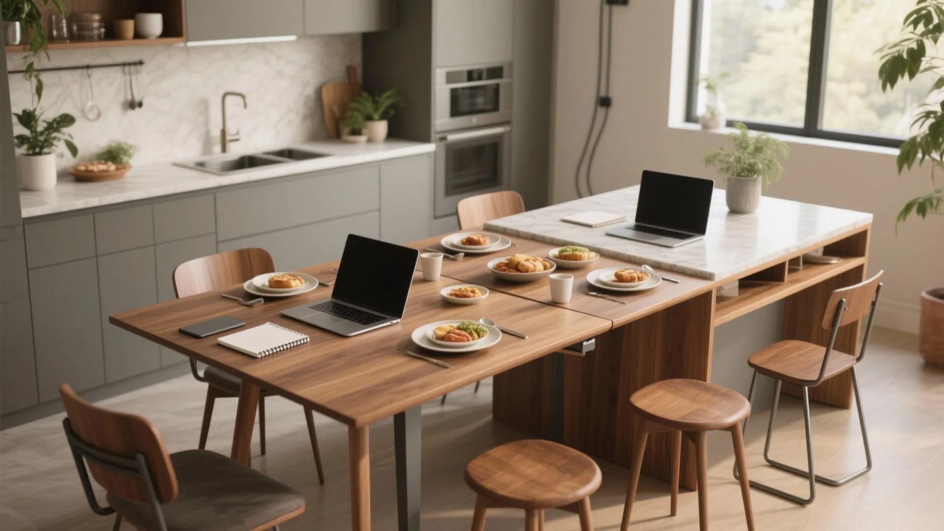 Dining Office Room Ideas — 5 Layouts: Practical, stylish ideas to combine dining and work in small spaces