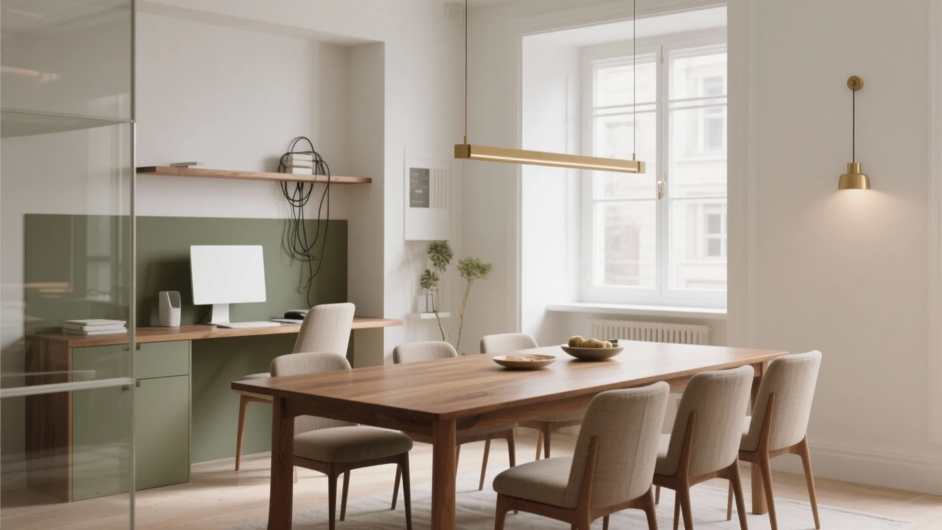 5 Ideas for a Small Office Space in Dining Room: How I blend work and dinner in one beautiful, ultra-functional zone