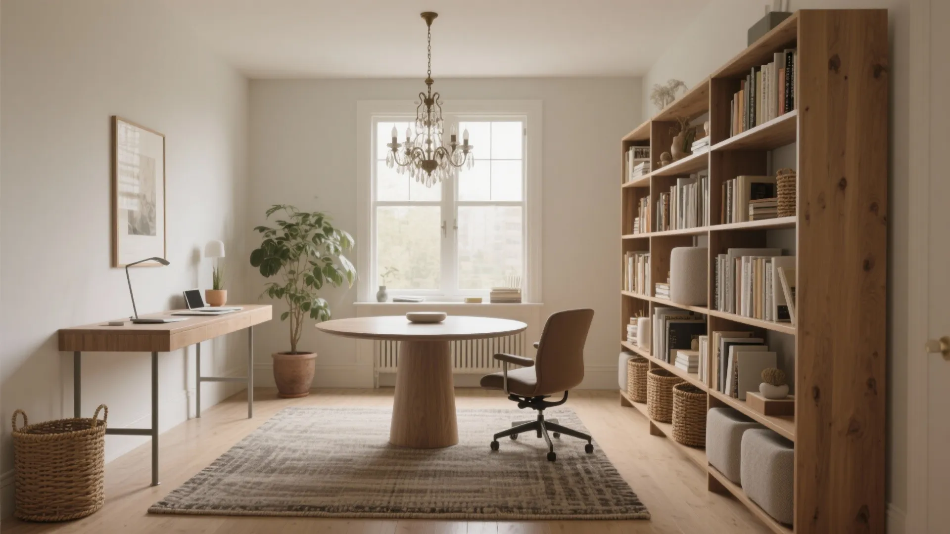 1. Home Office with a Meeting Nook