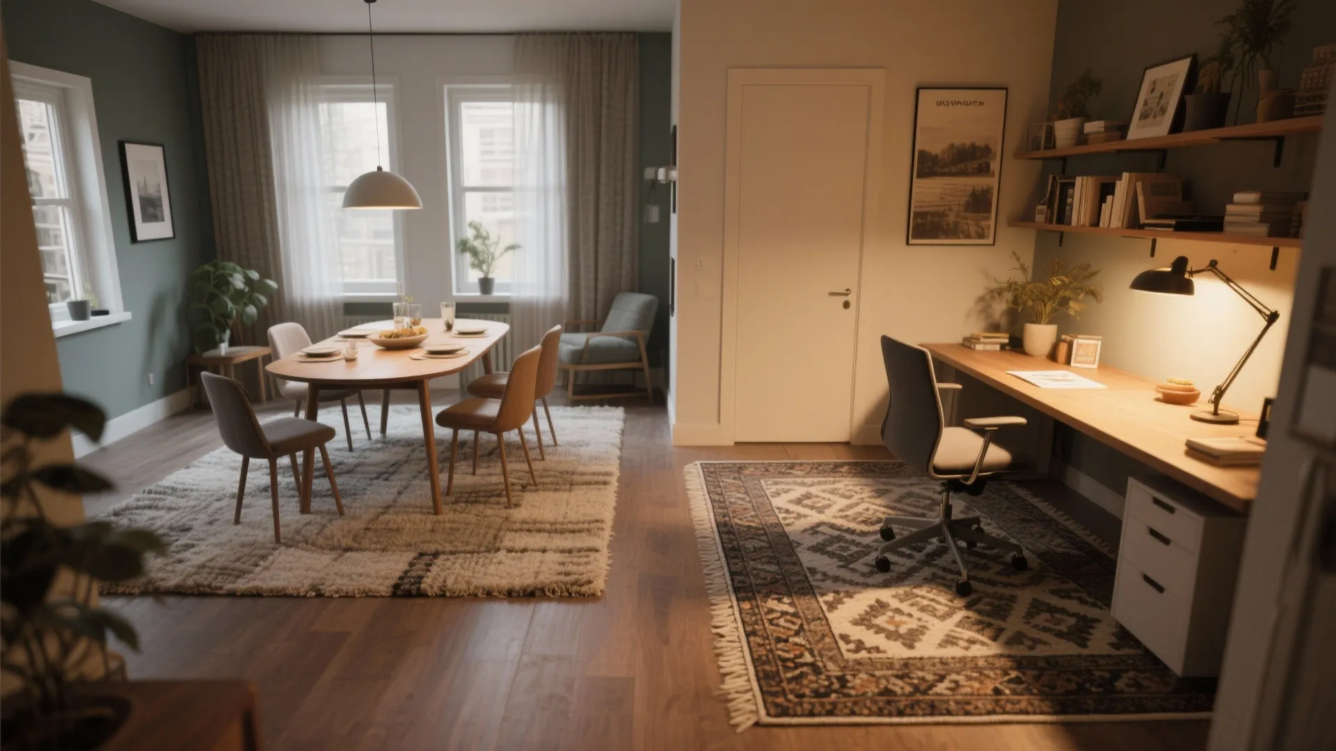 2. Define Zones with Rugs