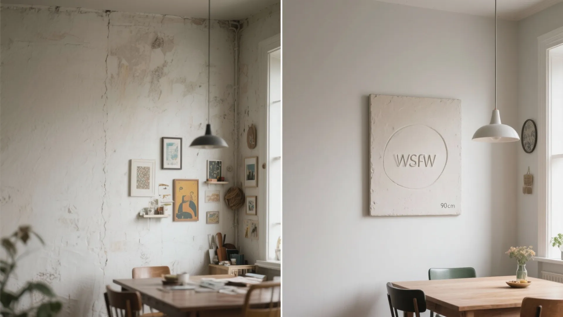 Statement Scale: One Large Plaque as the Focal Point