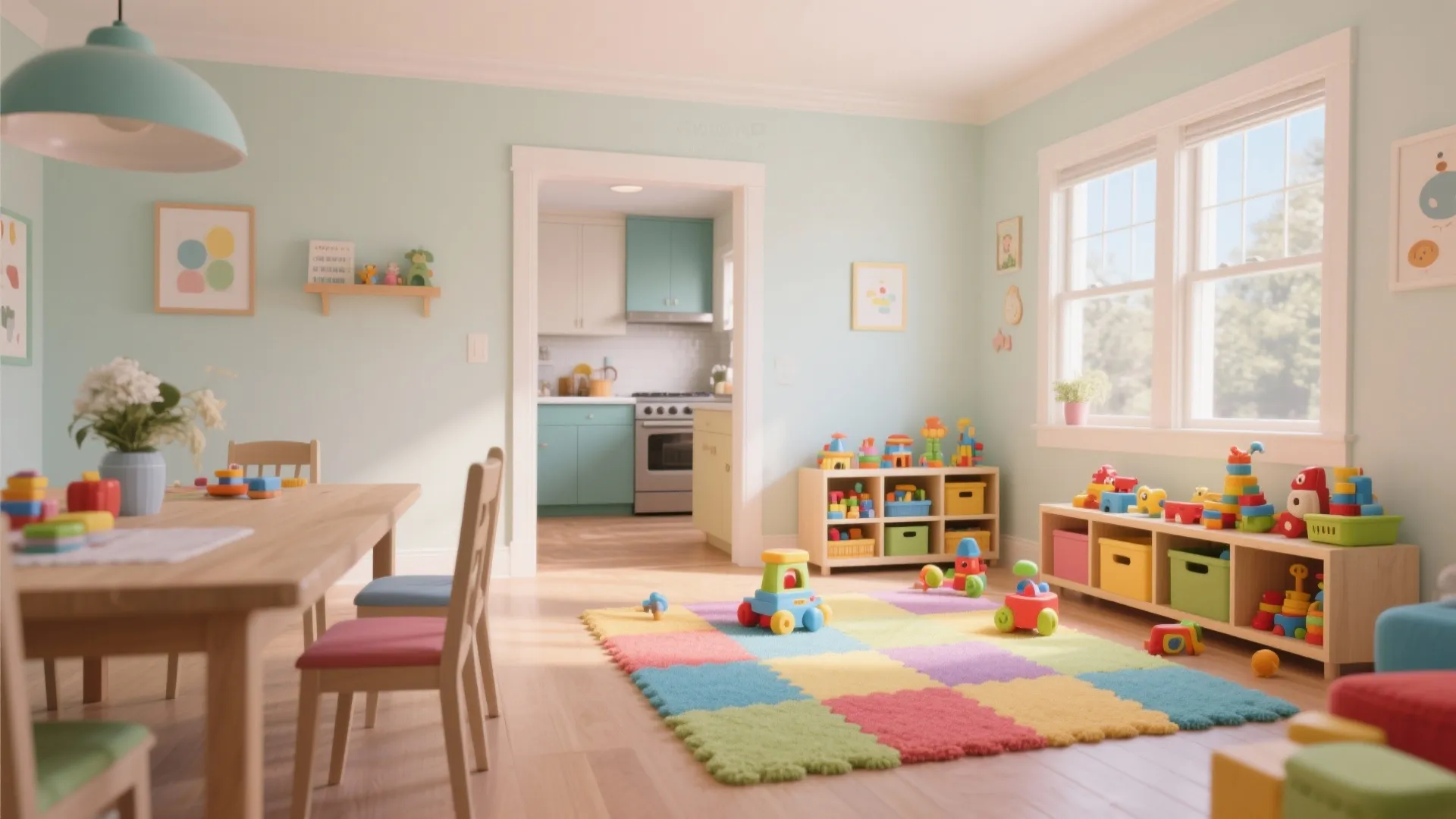 3. Dining Room to Playroom