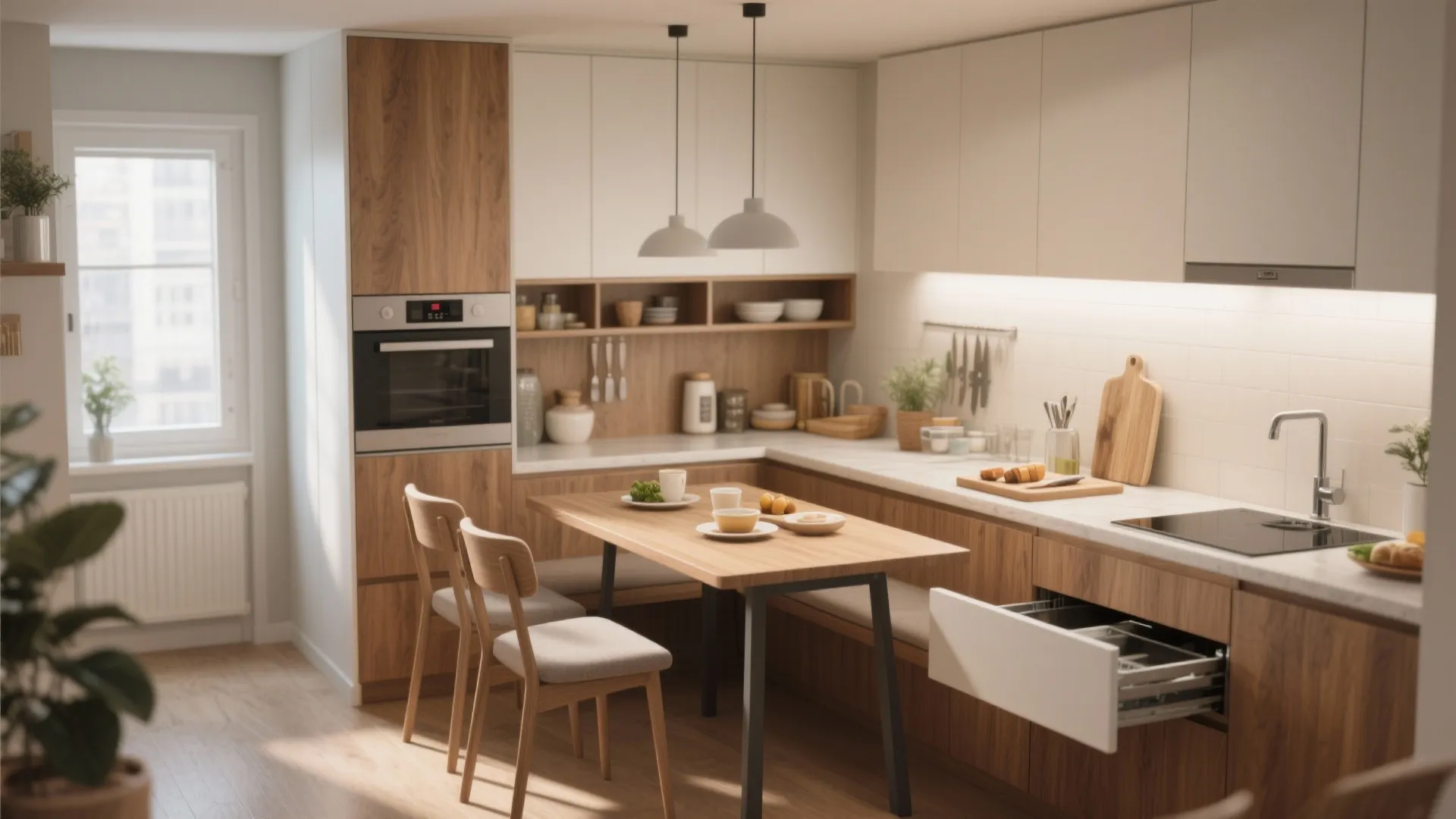 3. Integrated Dining and Prep