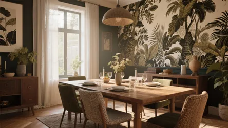 10 Wallpaper Designs for Dining Rooms