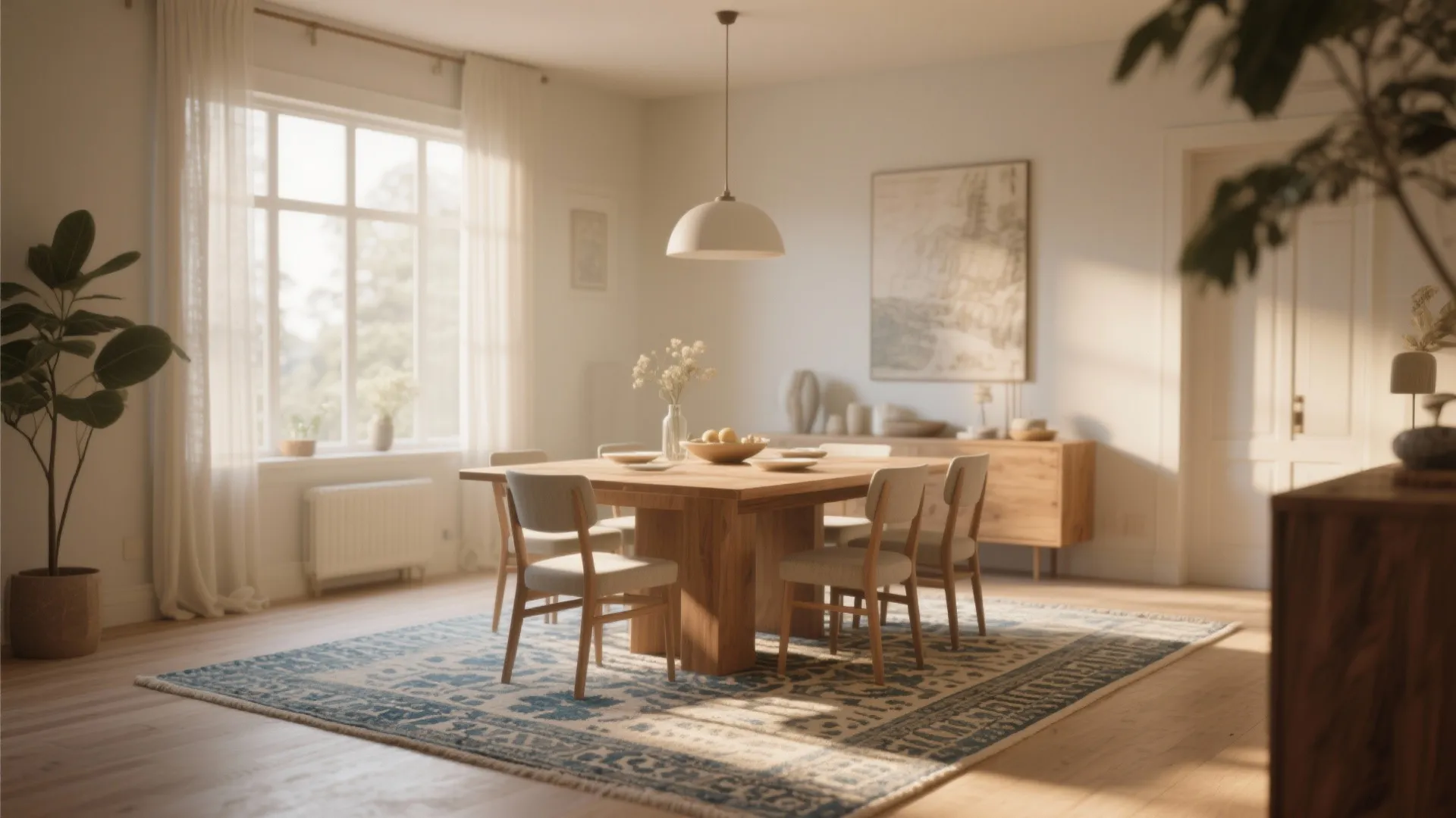 3. Rug Under the Table