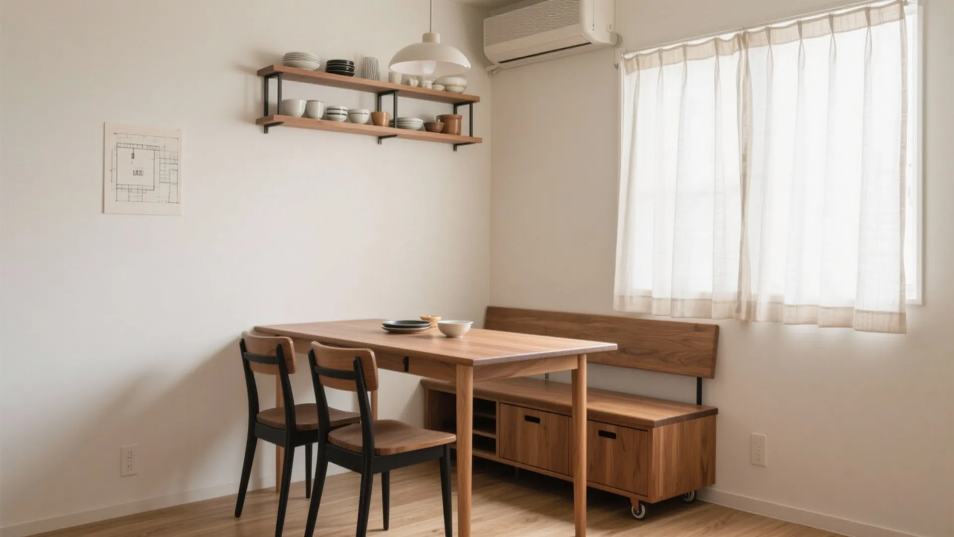 Tips 2: ダイニングは“短辺寄せ”で家事1歩短縮（收纳技巧）