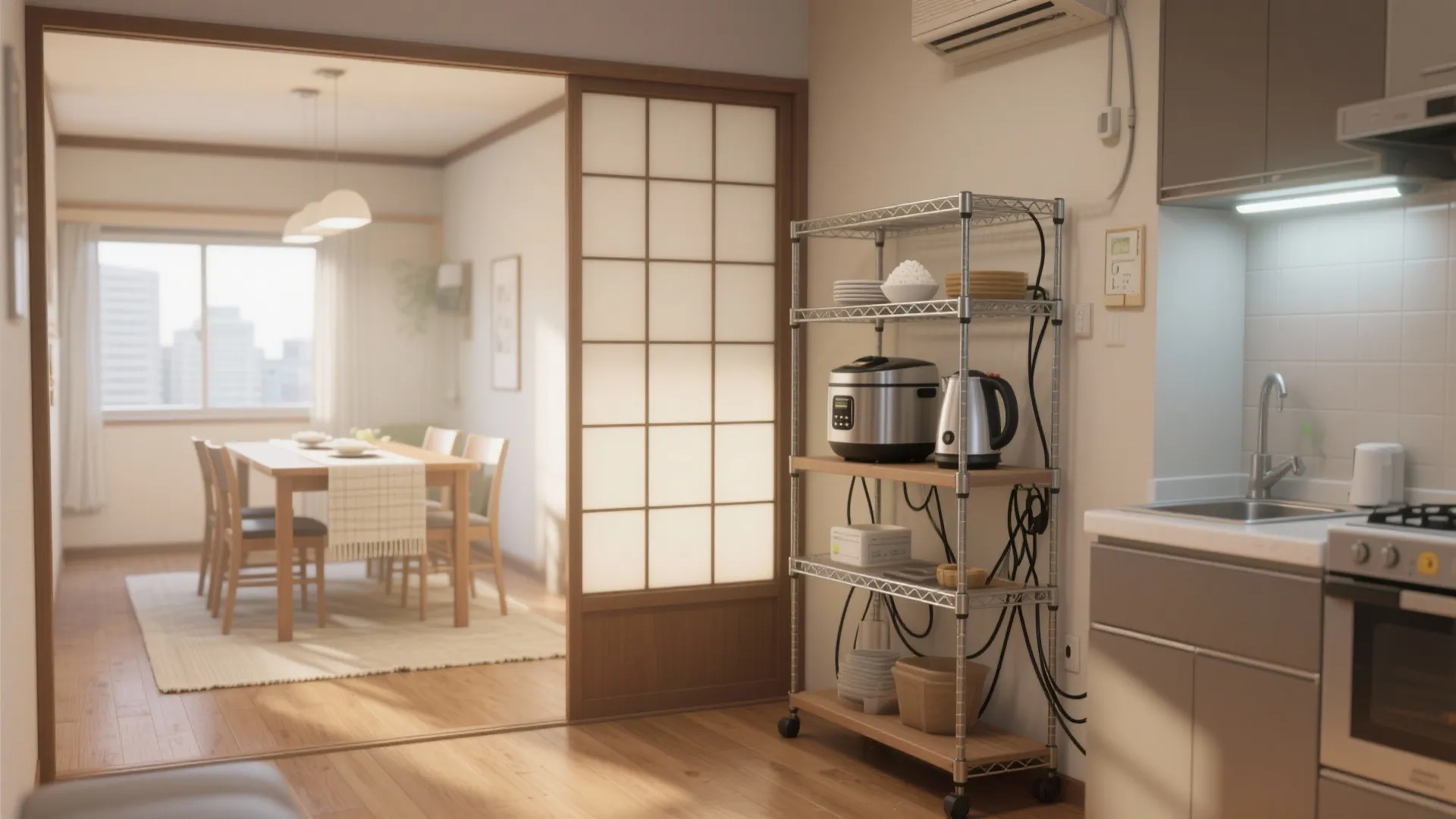 ダイニング脇の“半歩外出し”で暮らしを軽くする（動線計画 × 日本都市）