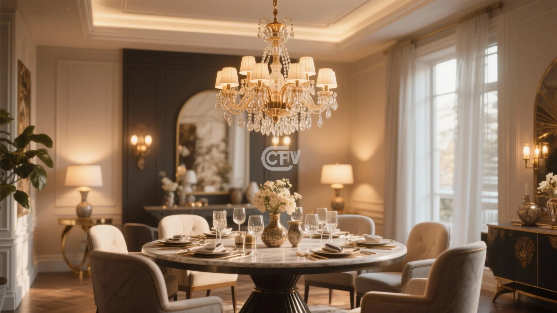 Dining Room: Statement Fixture