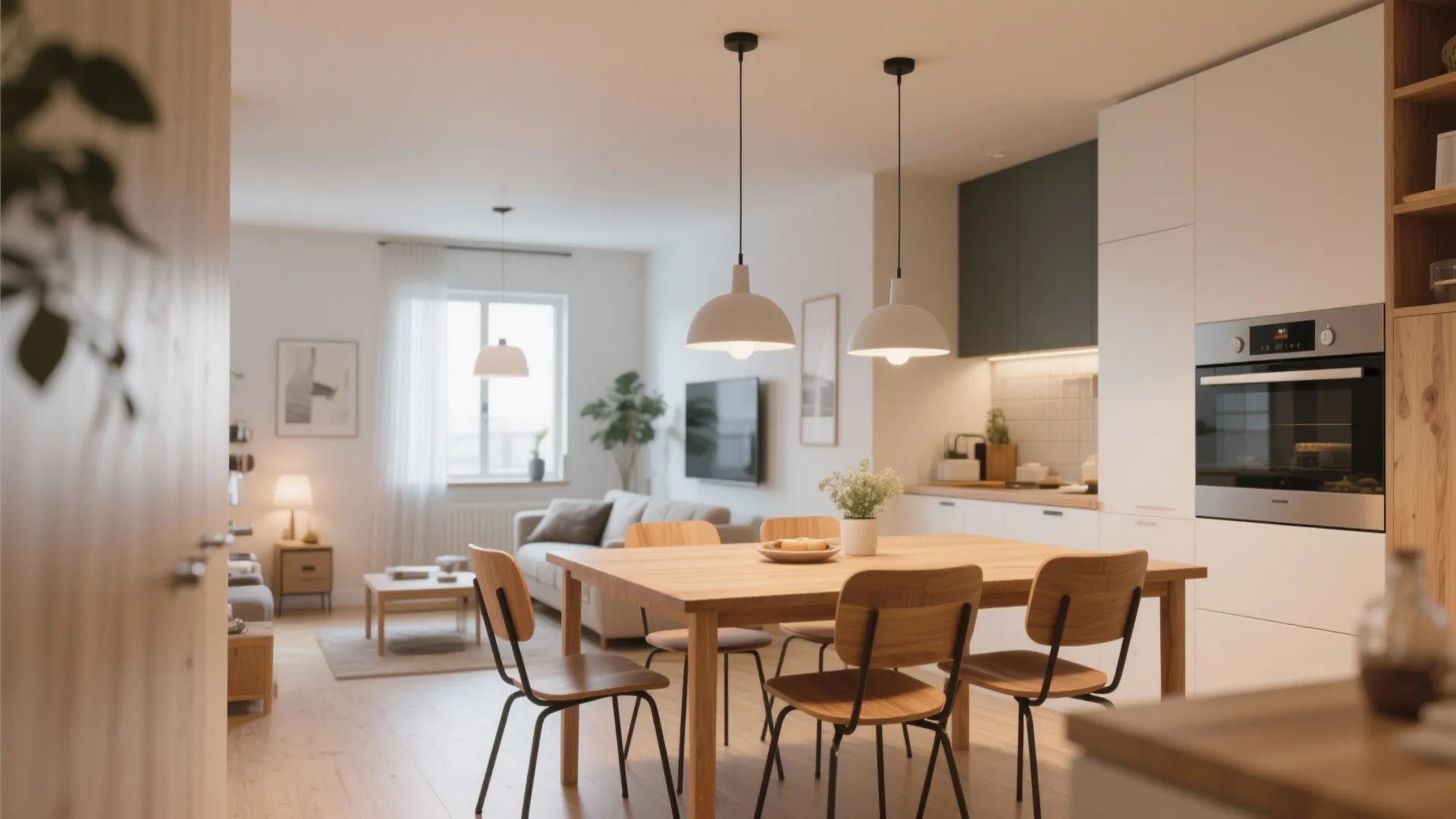 9. Integrated Dining Table Divider