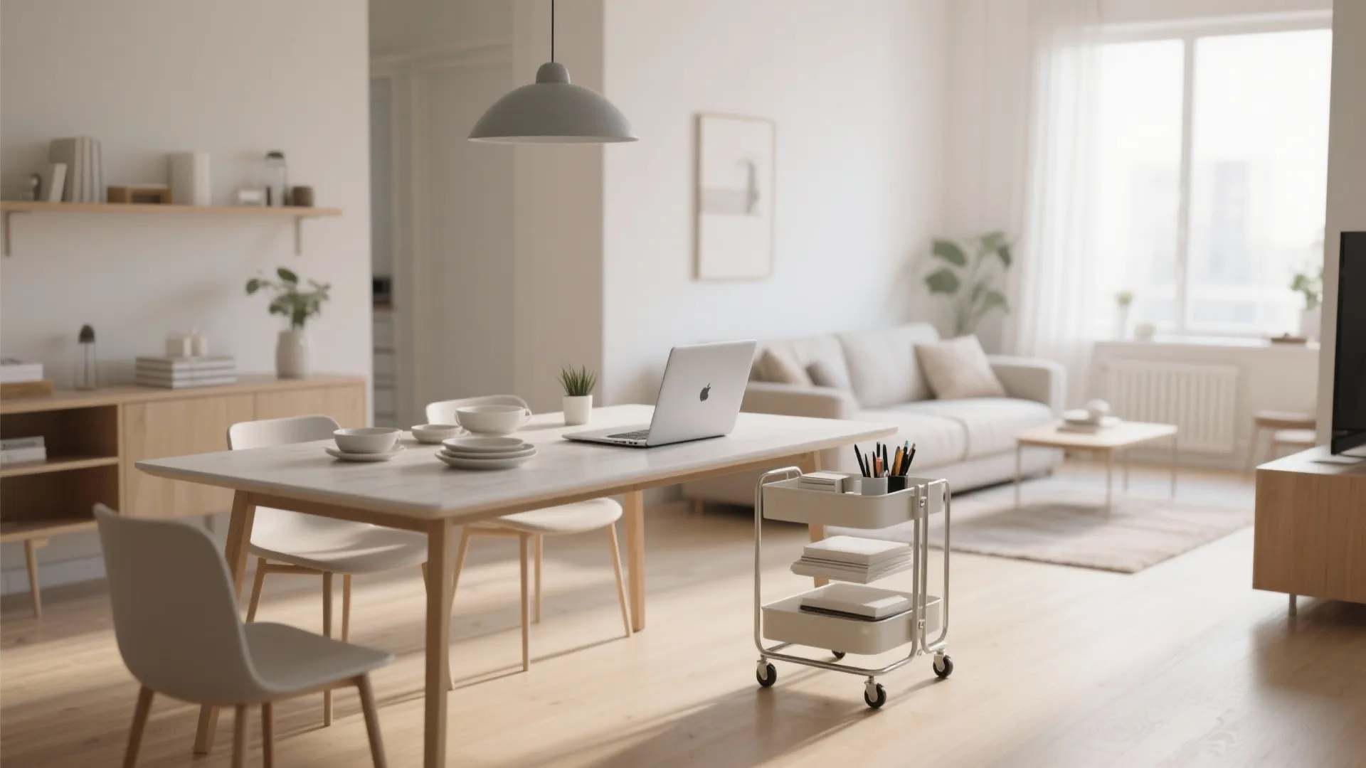 3. Double-Duty Dining Table
