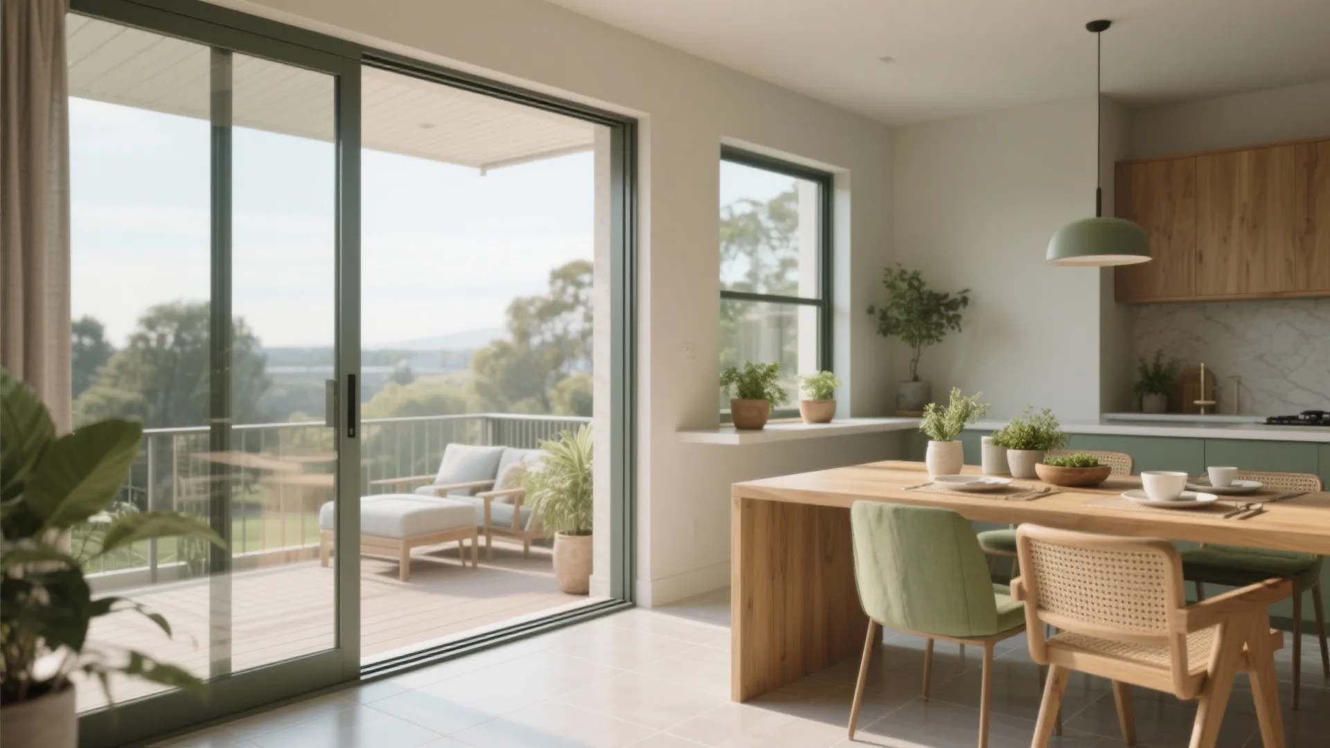 Sliding Thresholds: Dining Meets the Balcony