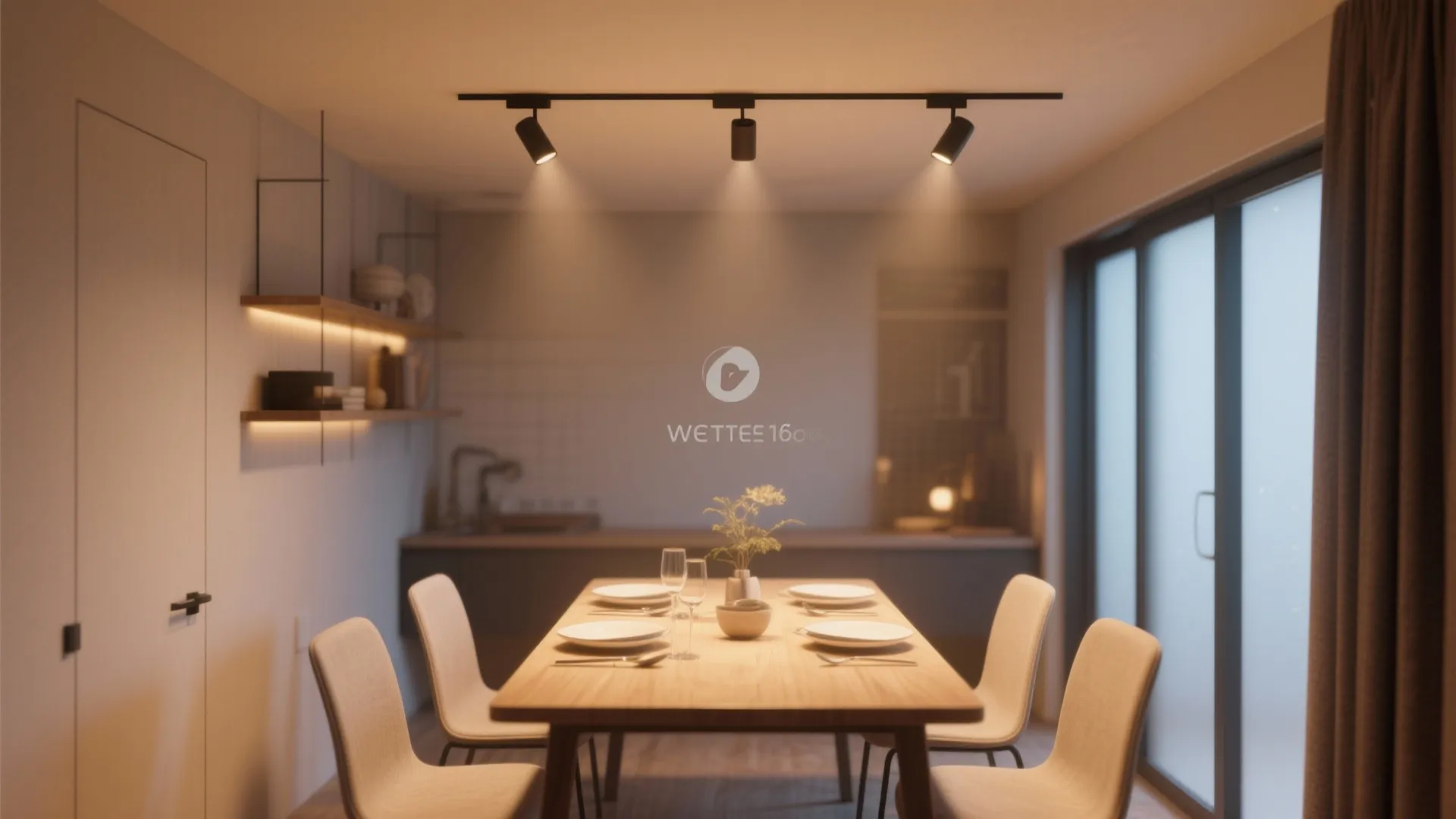 4. Pendant-Free Dining Focus