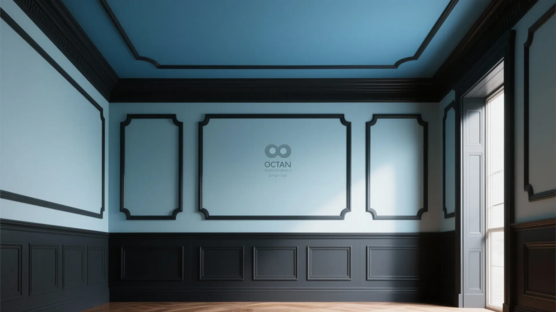 4. High-Contrast Trim and Painted Ceilings