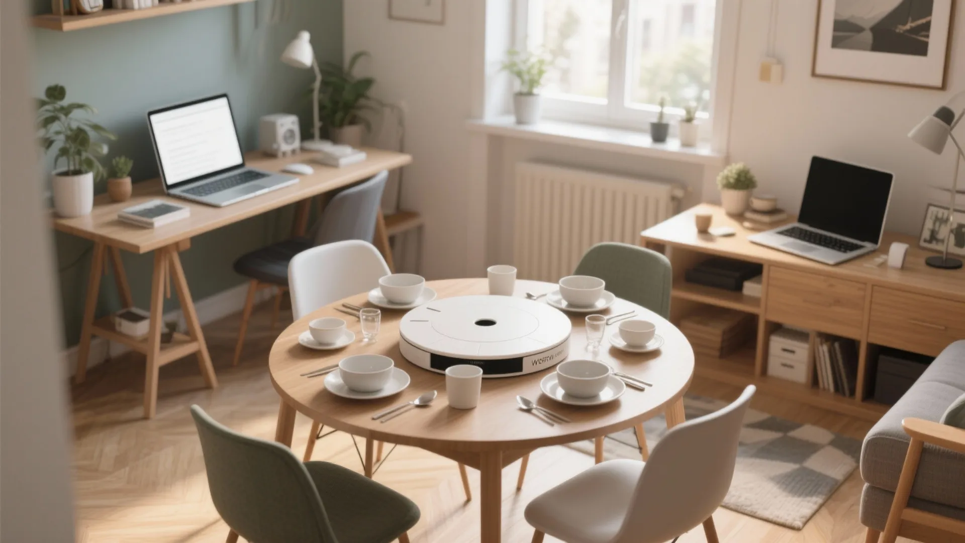 9. Dining + Workspace Combo