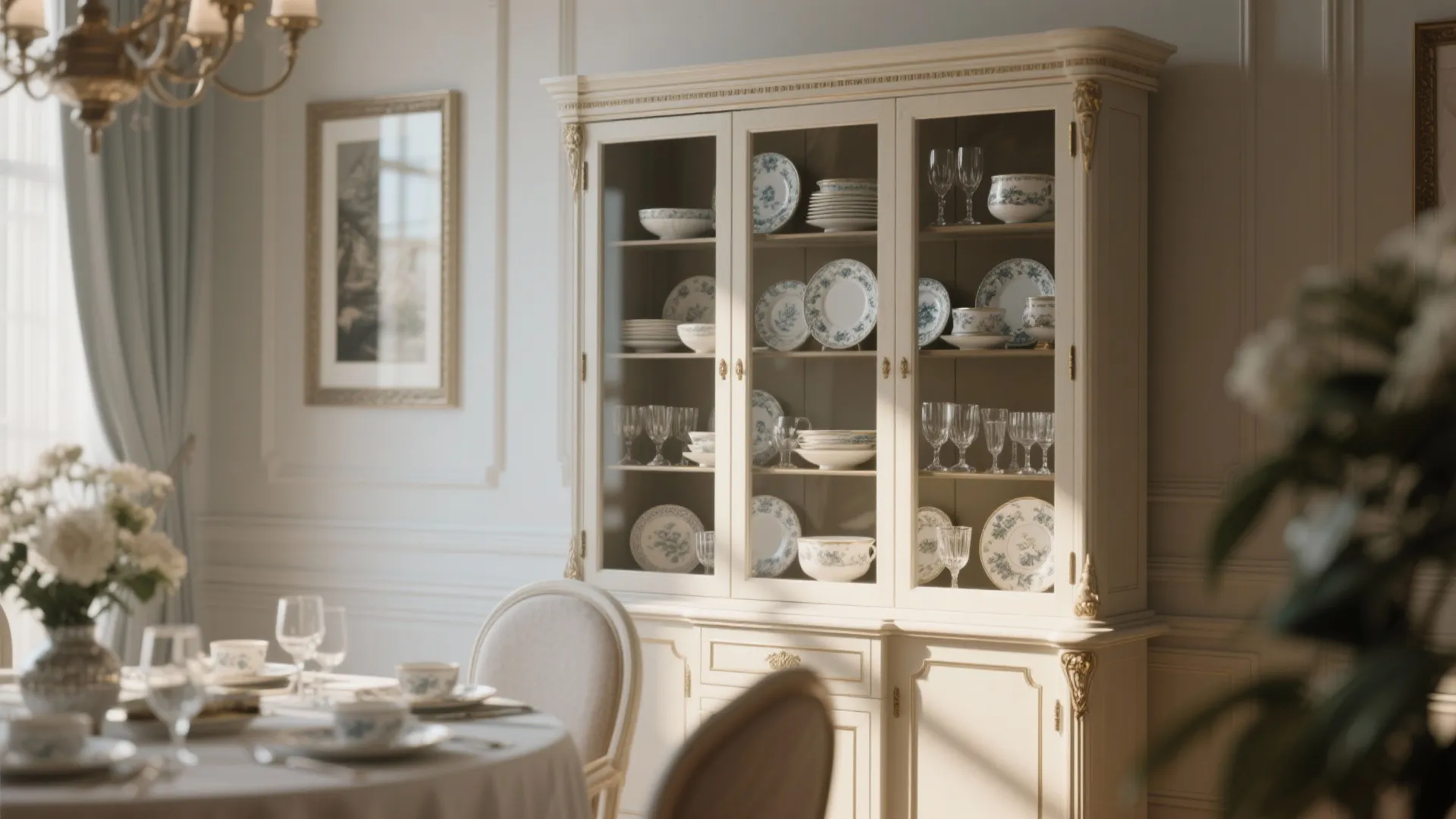 7. Fine Dinnerware Display