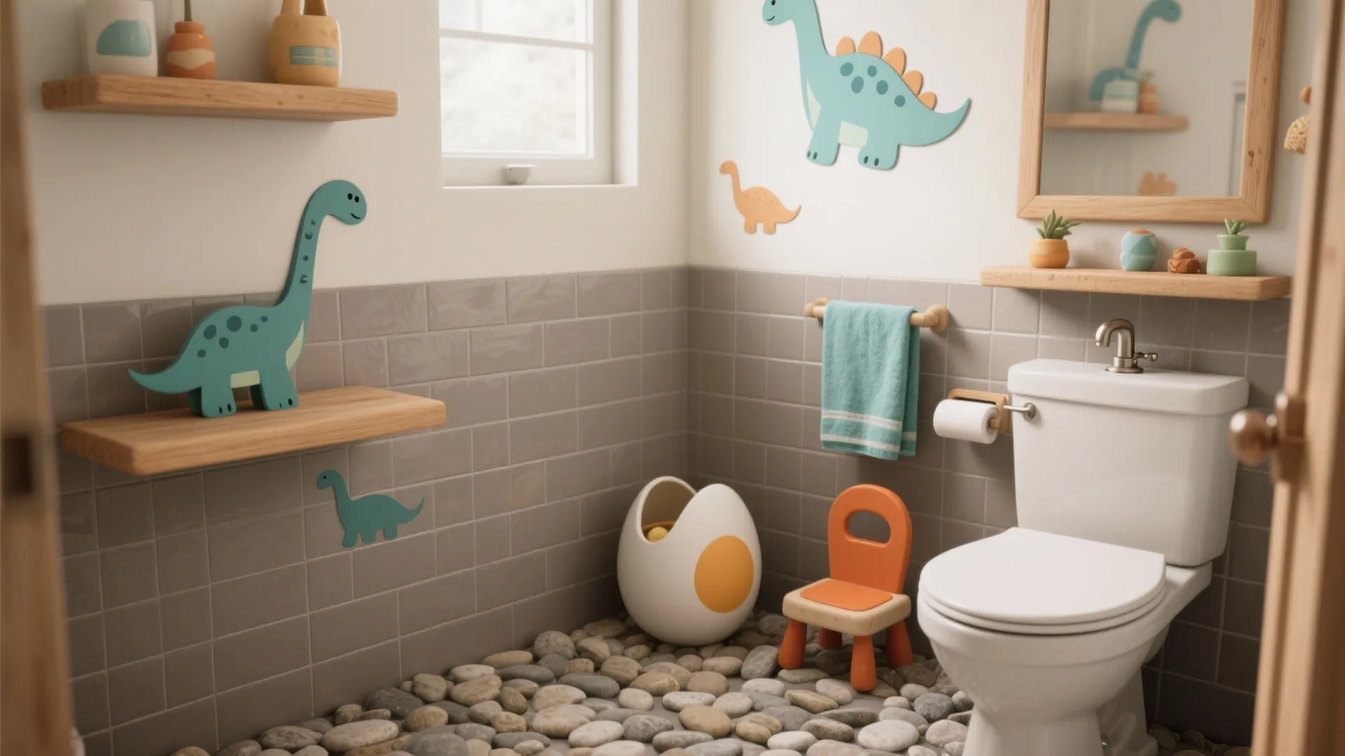 5 Dinosaur Bathroom Decor Ideas: Playful, practical dinosaur-themed bathroom designs for small spaces