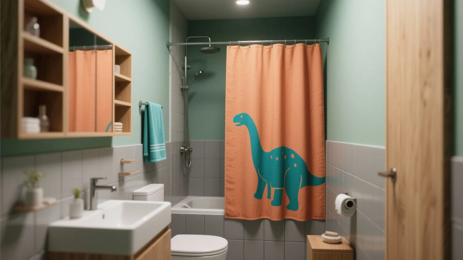 1. Pick a restrained color palette with dino accents