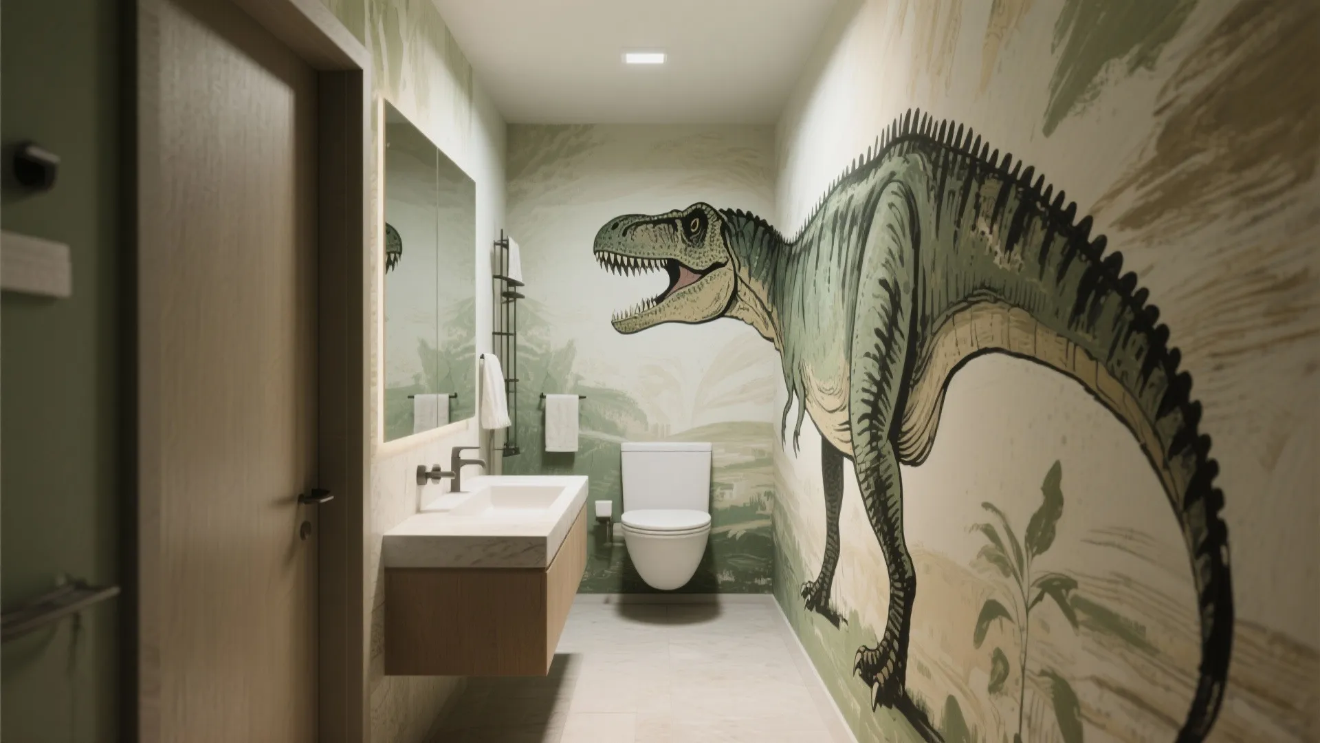 Dino Bath Decor