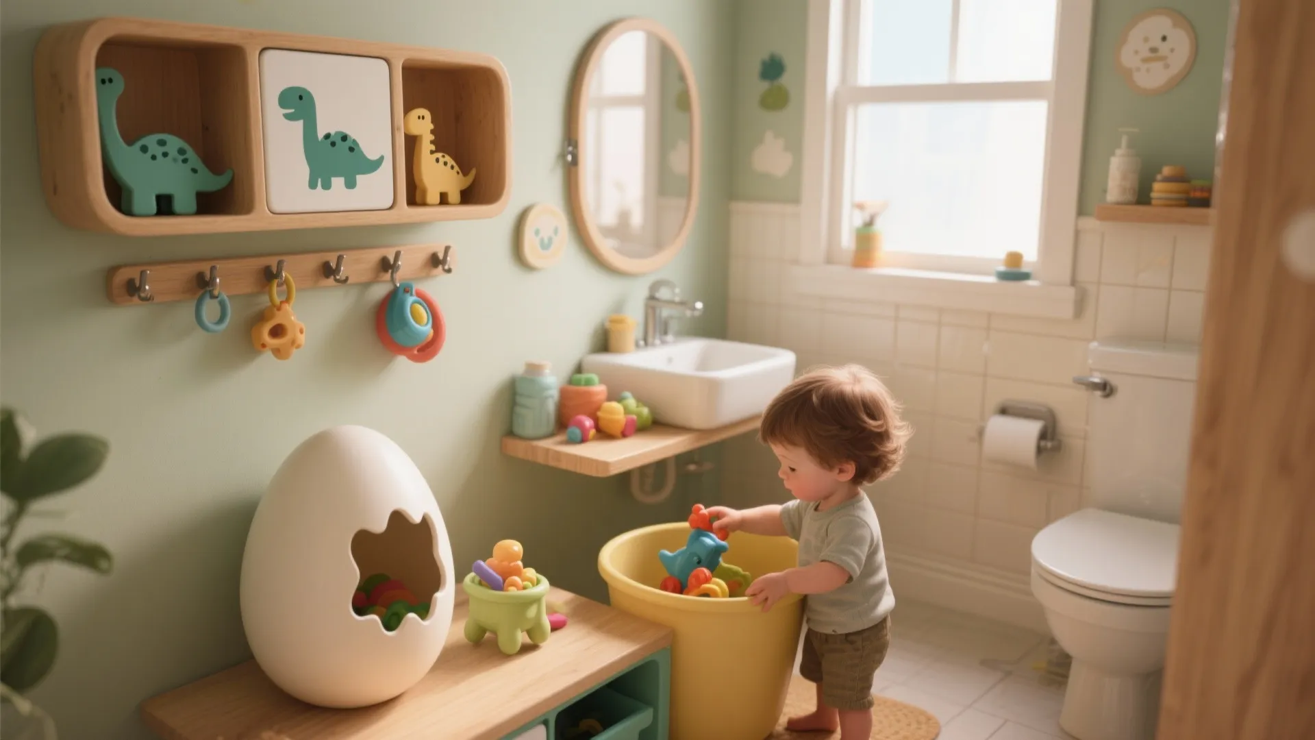 3. Clever storage shaped around the theme