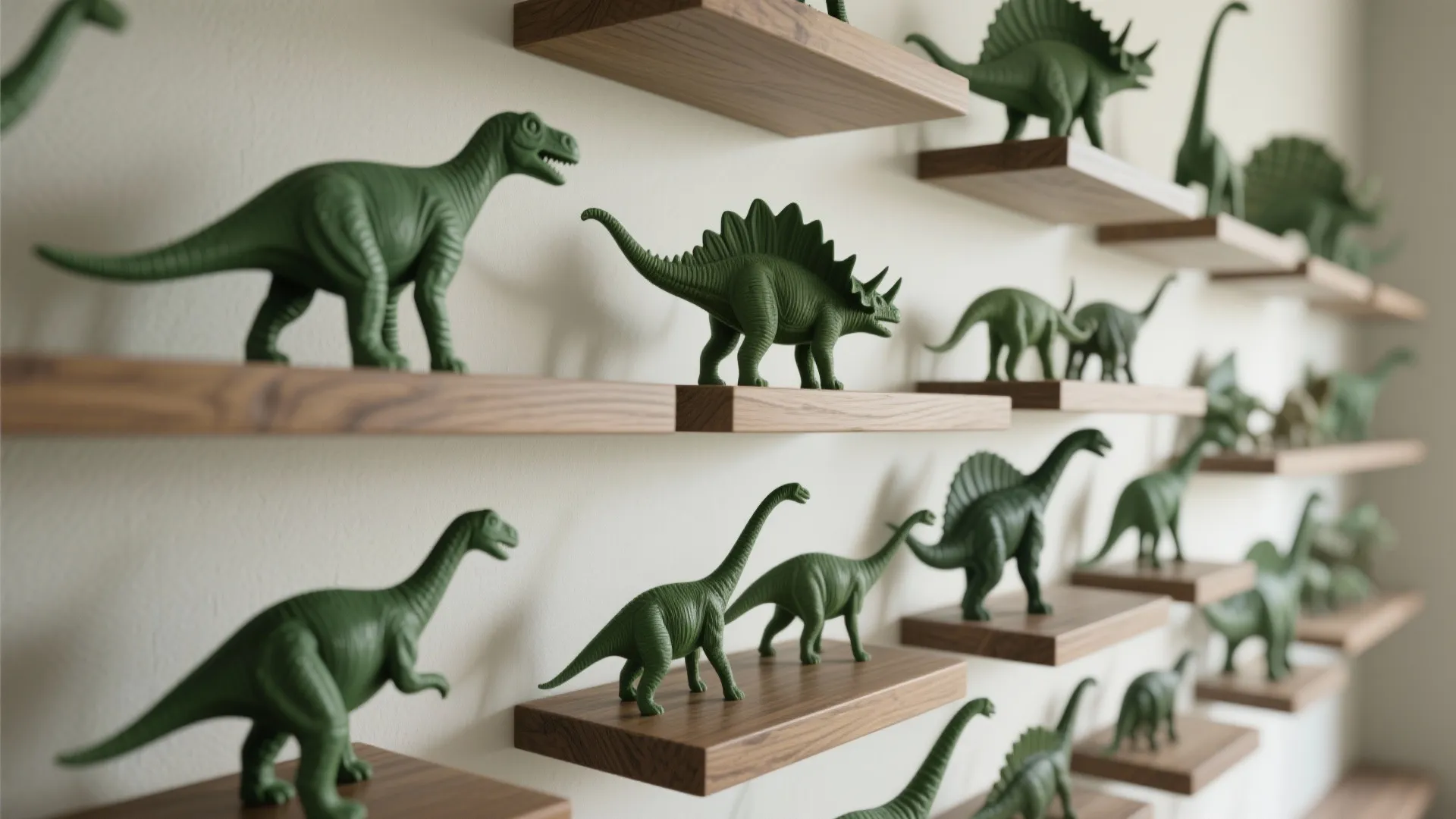 2. Curated Toy Shelves as Sculptural Display