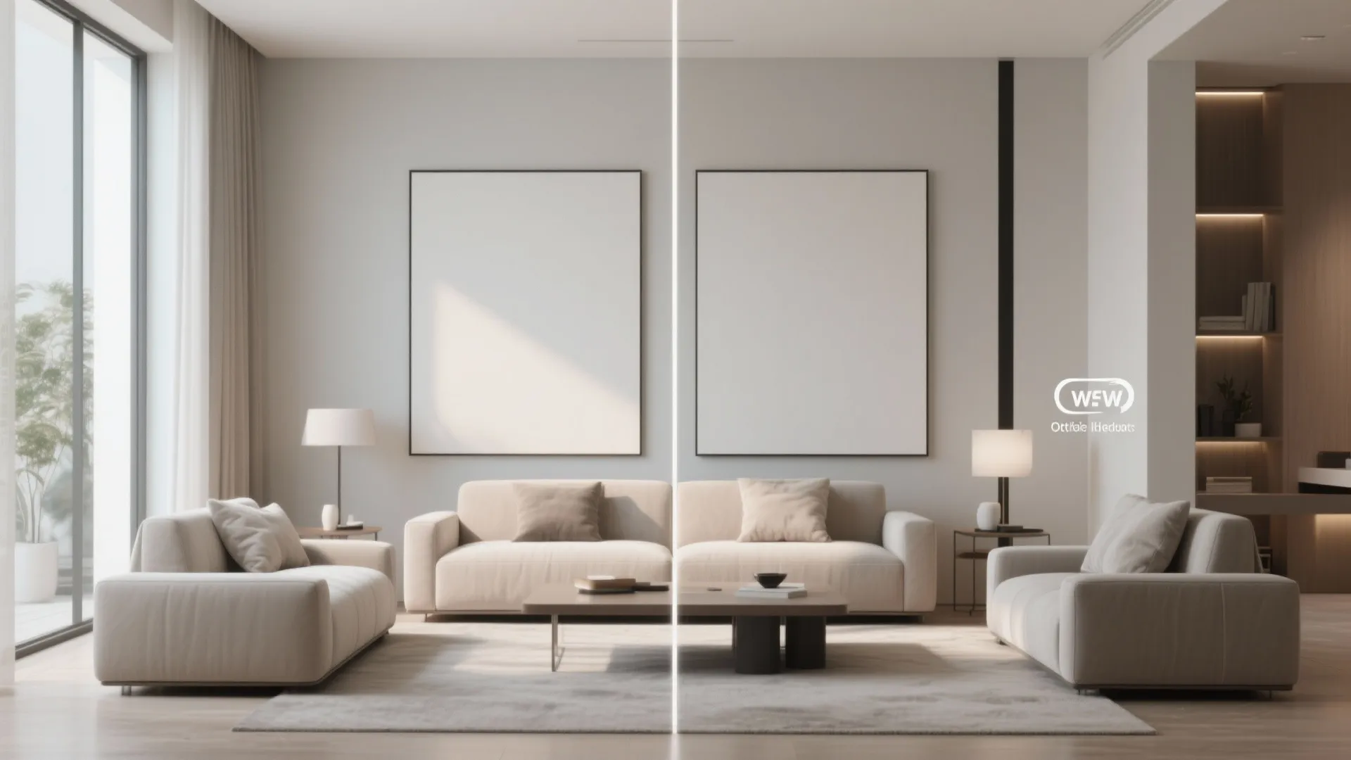 Diptych or Split Canvas Effect