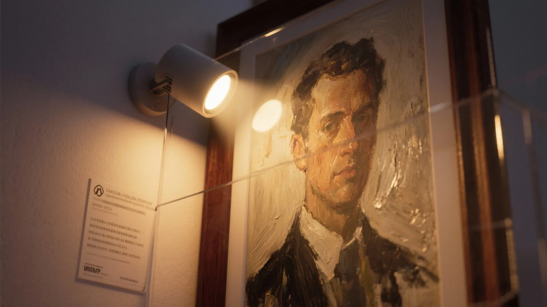 4. Warm, Directional Lighting to Highlight Works