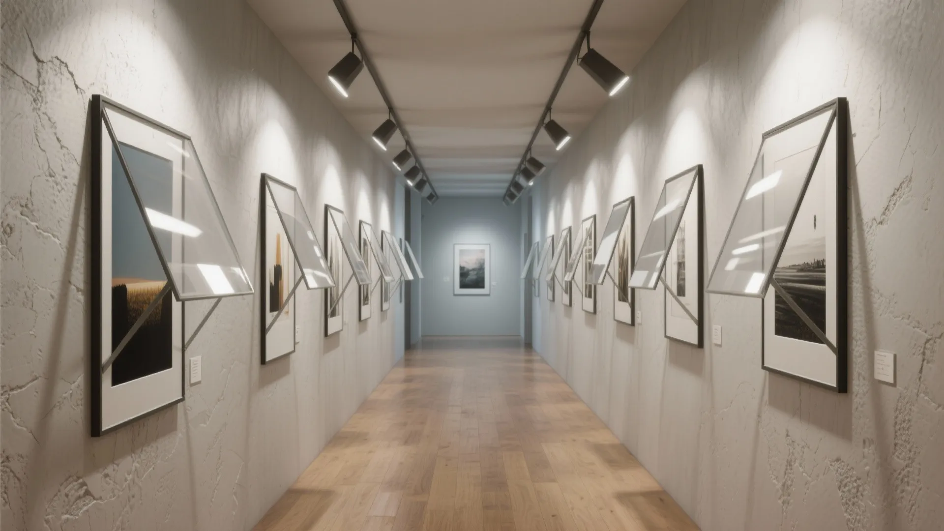 Directional shades for wall washing and art