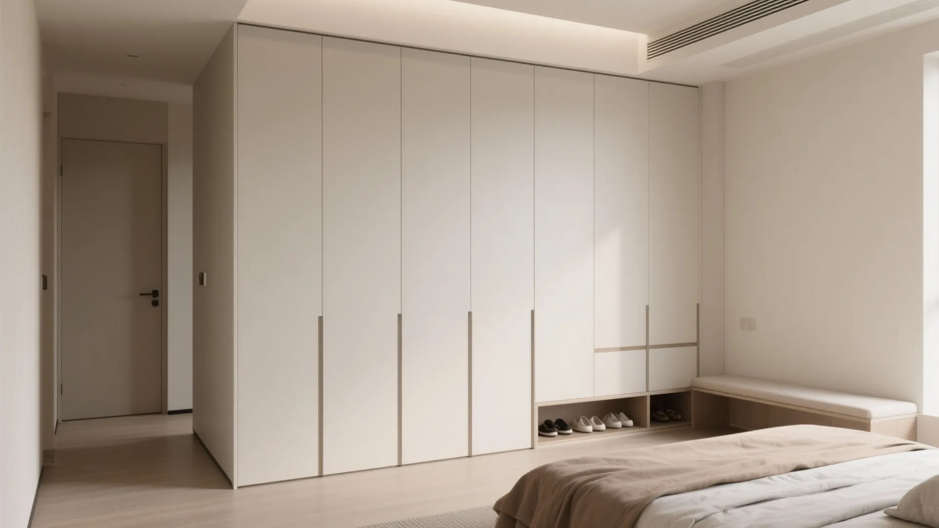 Storage Walls That Disappear (Bedroom & Entry)