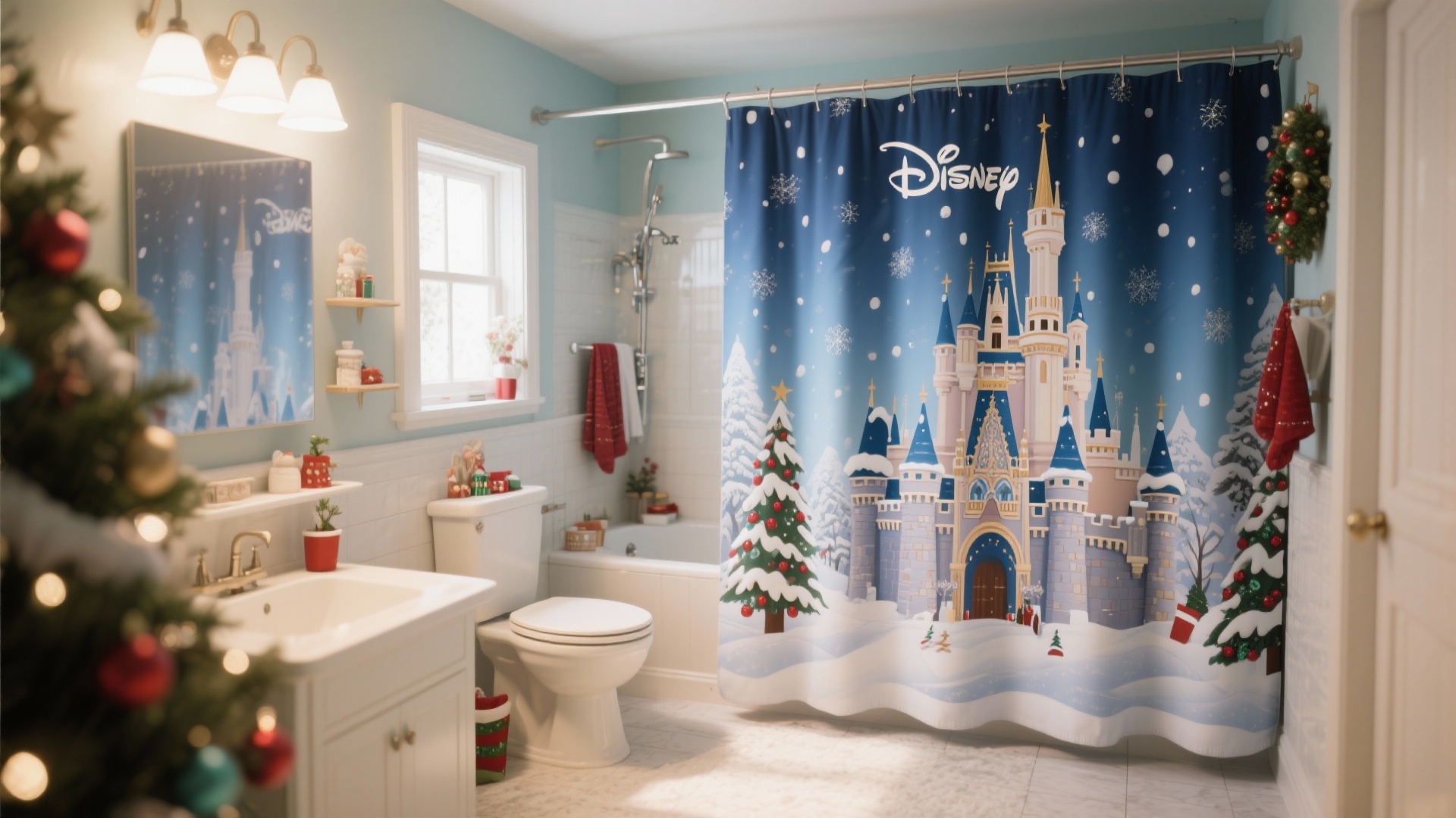 5 Disney Christmas Bathroom Decor Ideas