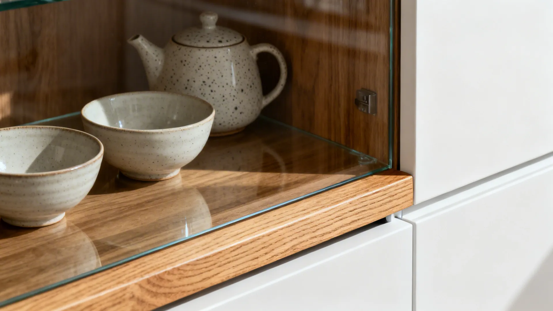 Minimalist Kitchen Storage with Display