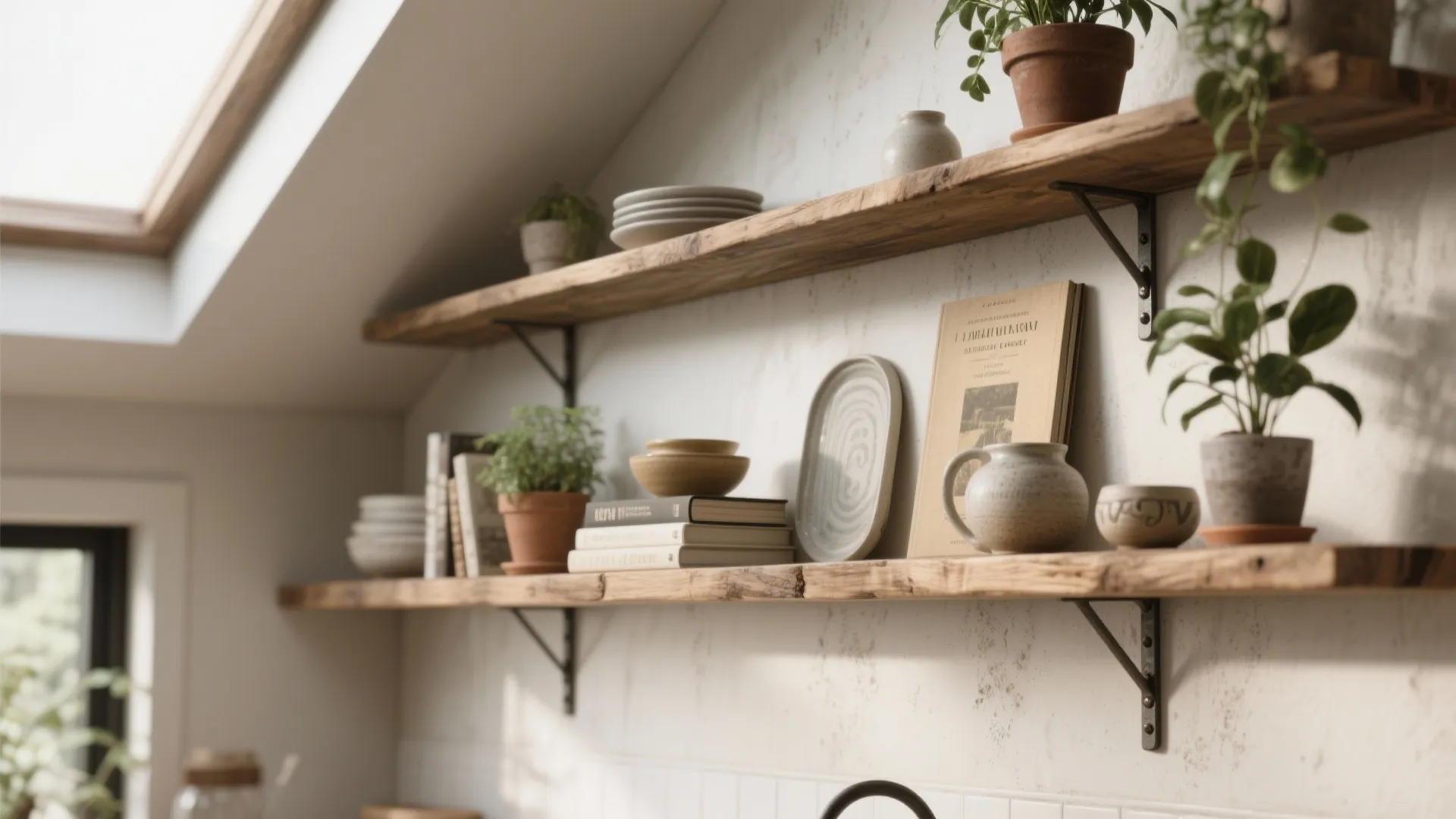 4. Create display ledges and floating shelves from the soffit