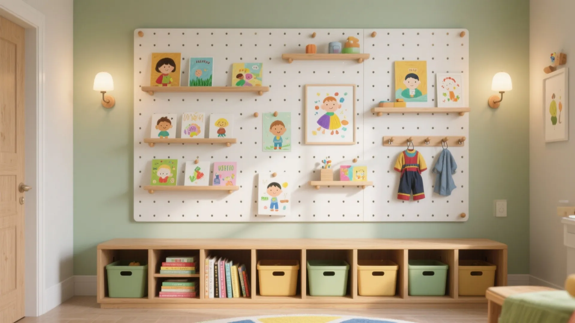 Vertical Storage and an Ever-Changing Display Wall