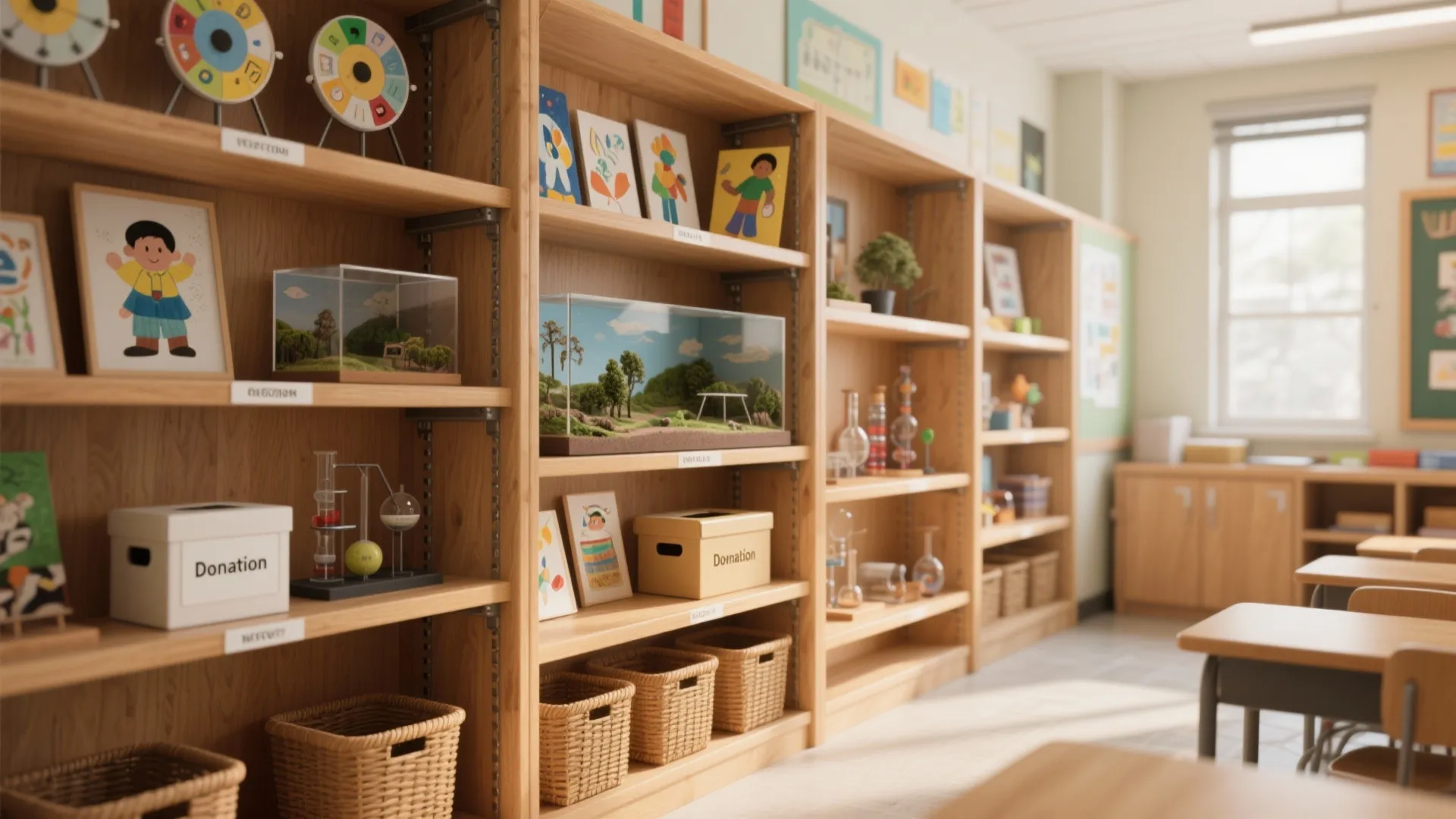 4. Multi-Use Display Shelves