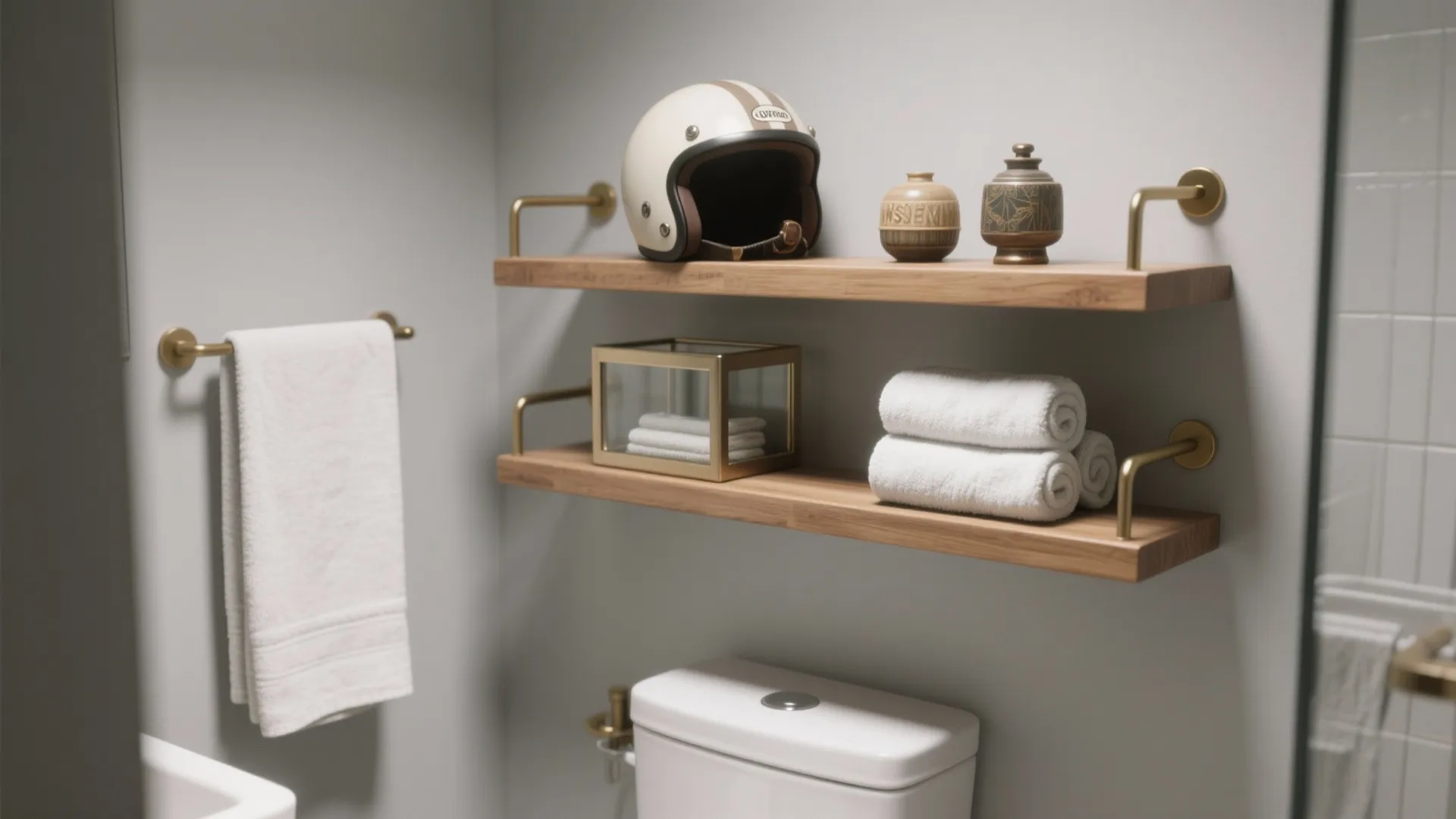 3. Functional Display Shelves