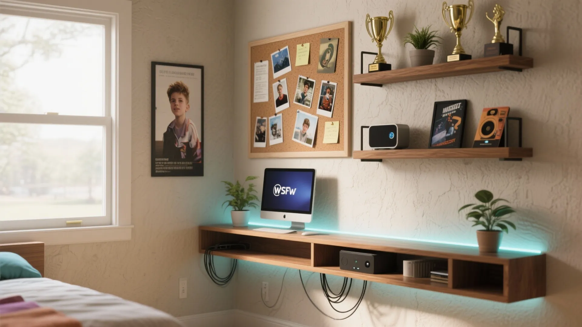 5. Personal Display Wall and Tech Corner