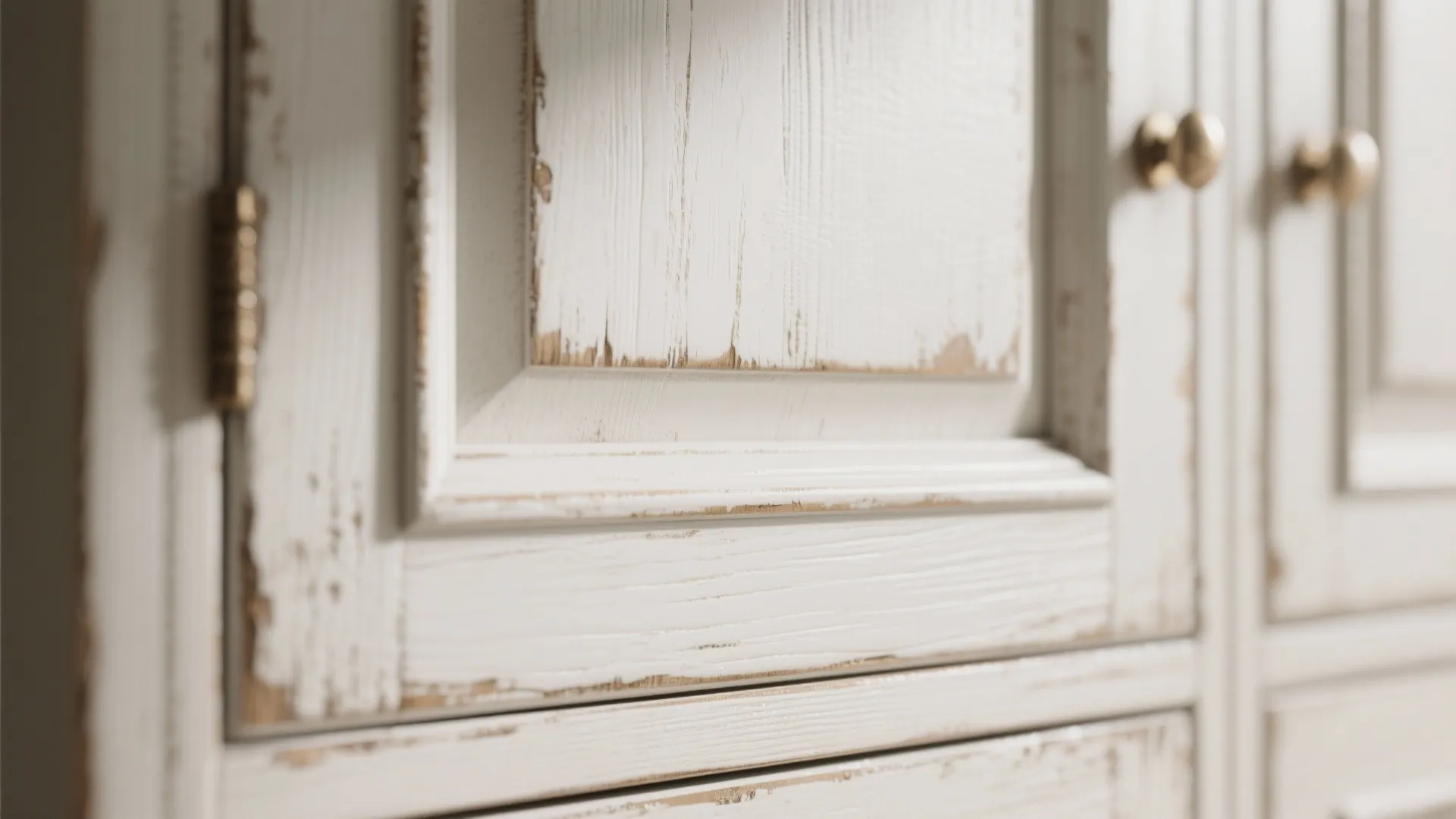 2. Distressed paint finish for vintage charm