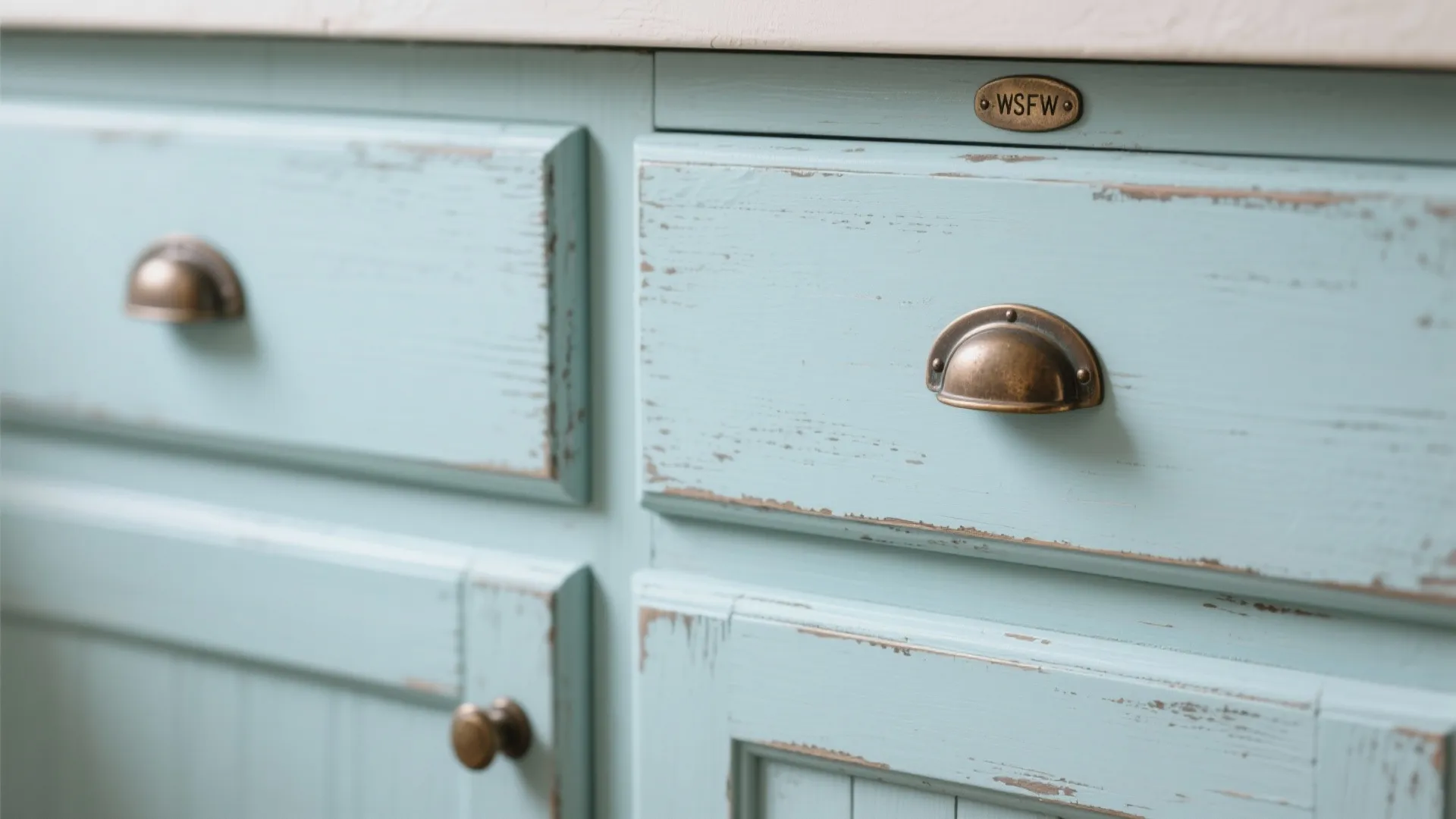 8. Distressed Cabinet Finishes