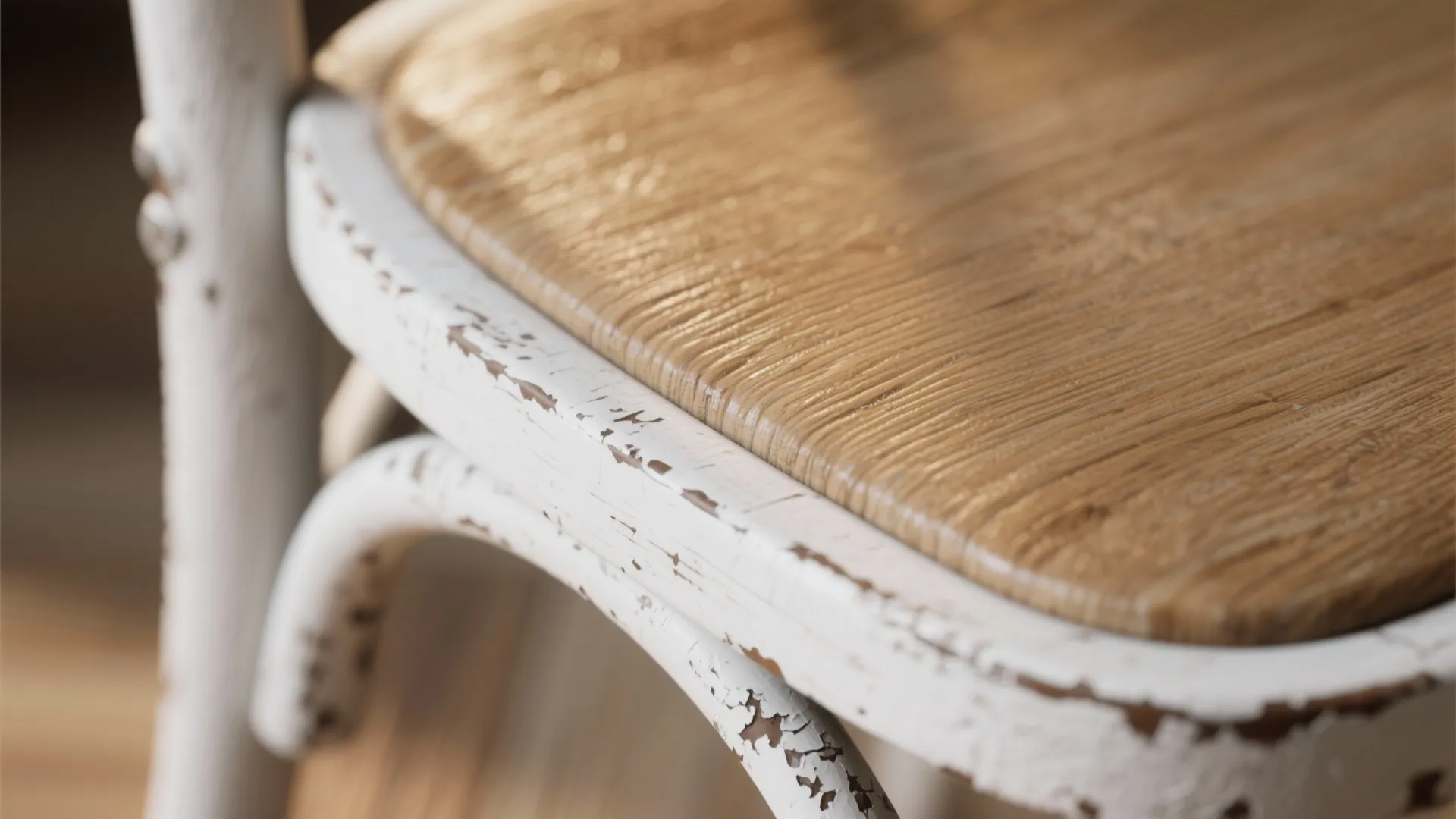 4. Distressed white for a lived-in, vintage feel