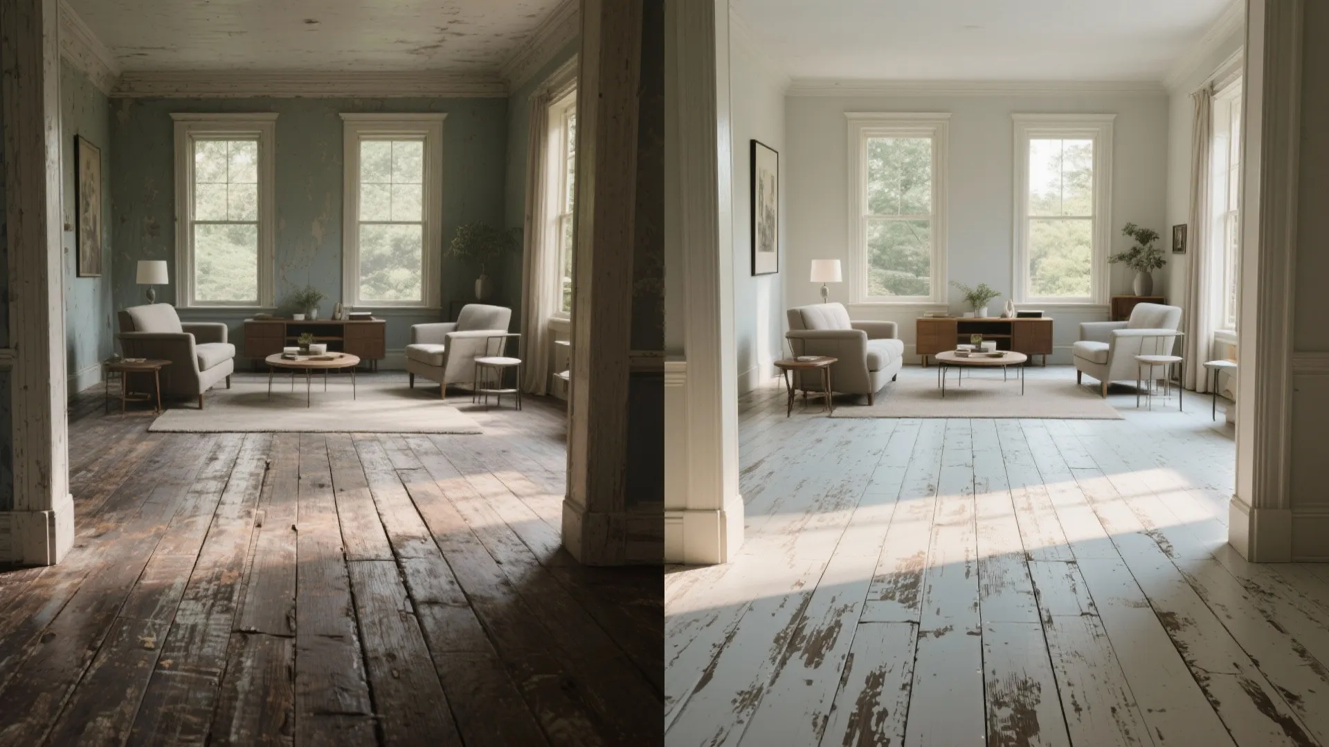 5. Distressed Colonial Charm