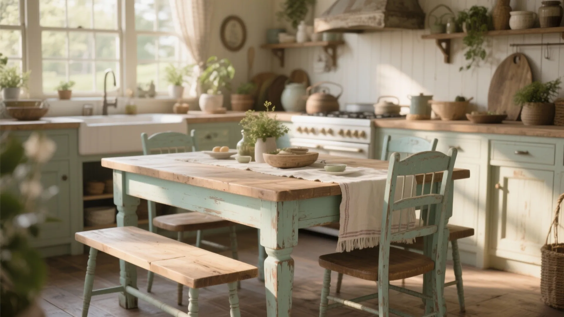 2. Distressed Farmhouse Feel