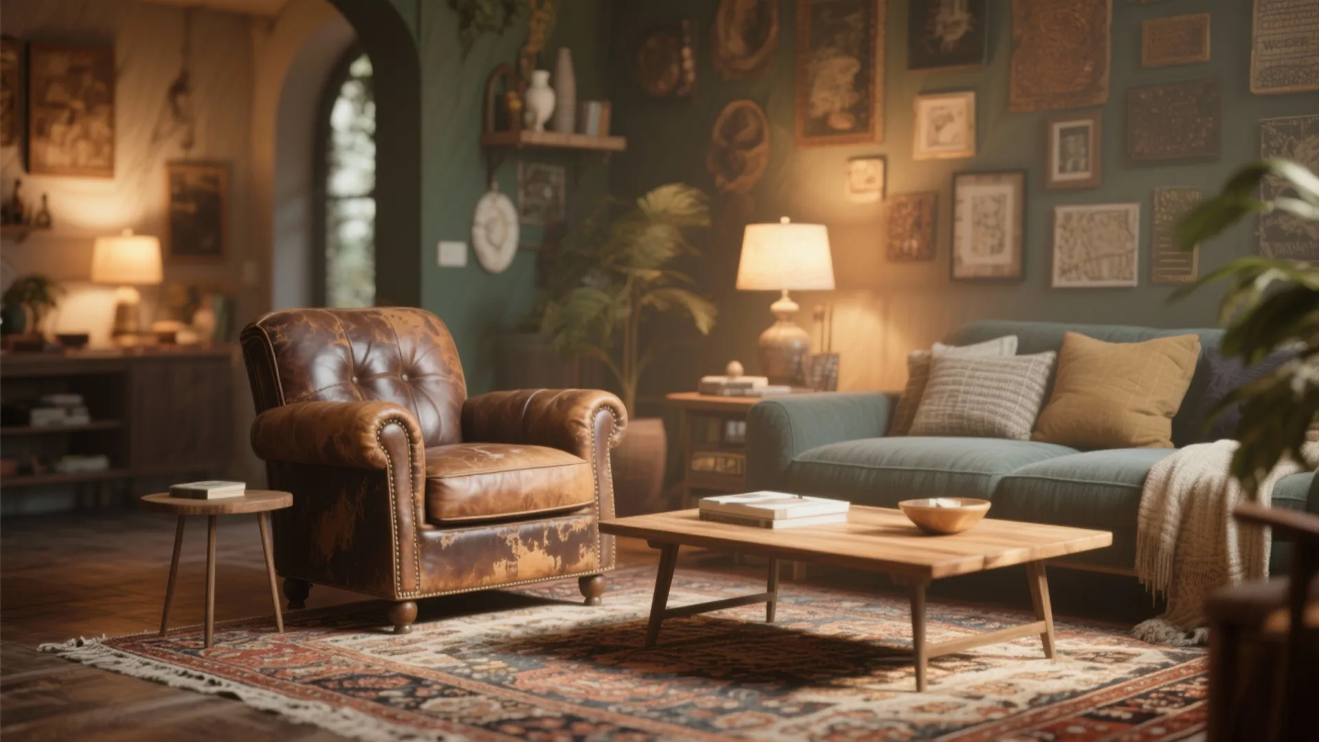 8. Vintage Vibe with Distressed Leather