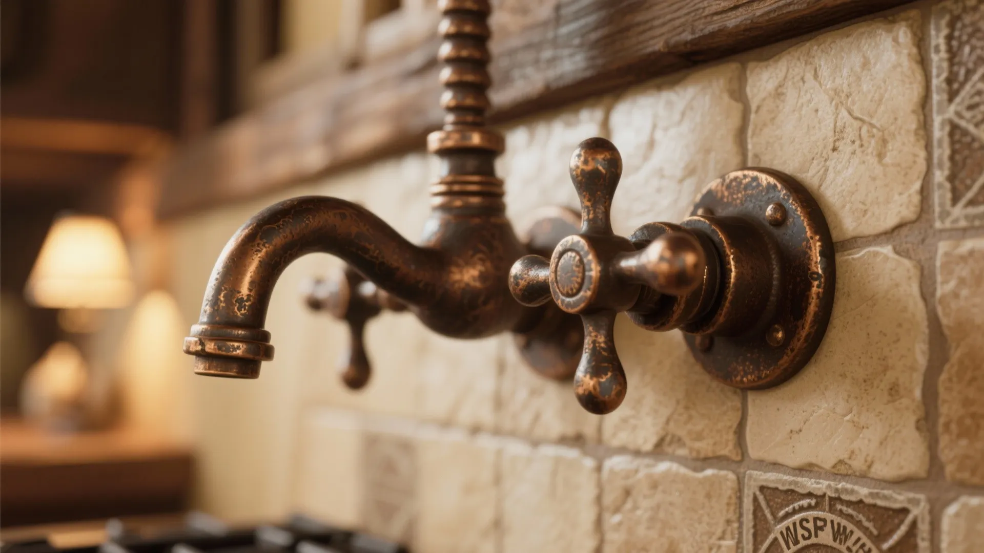 5. Distressed Metal Fixtures