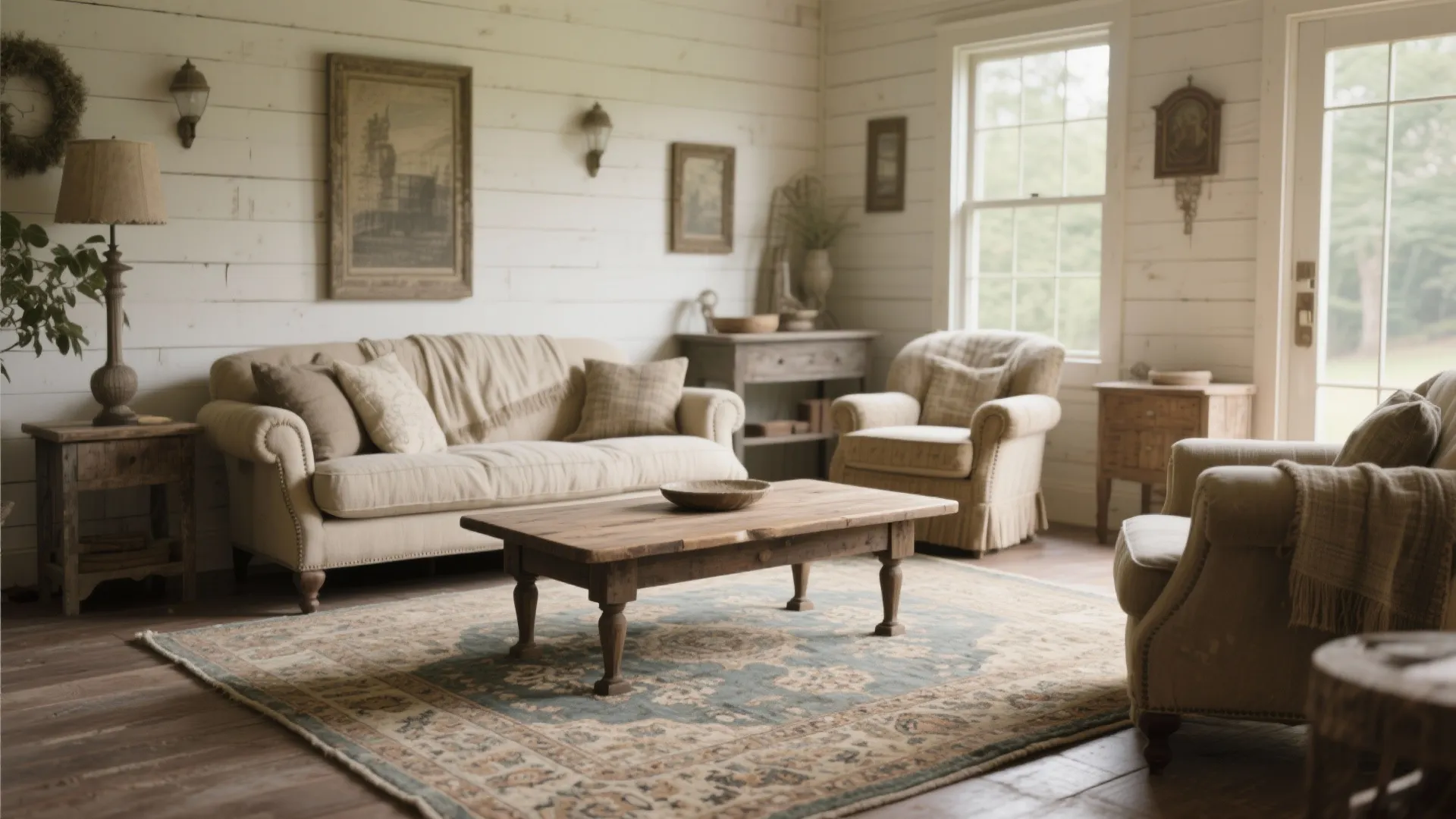 2. Distressed Oriental Pattern