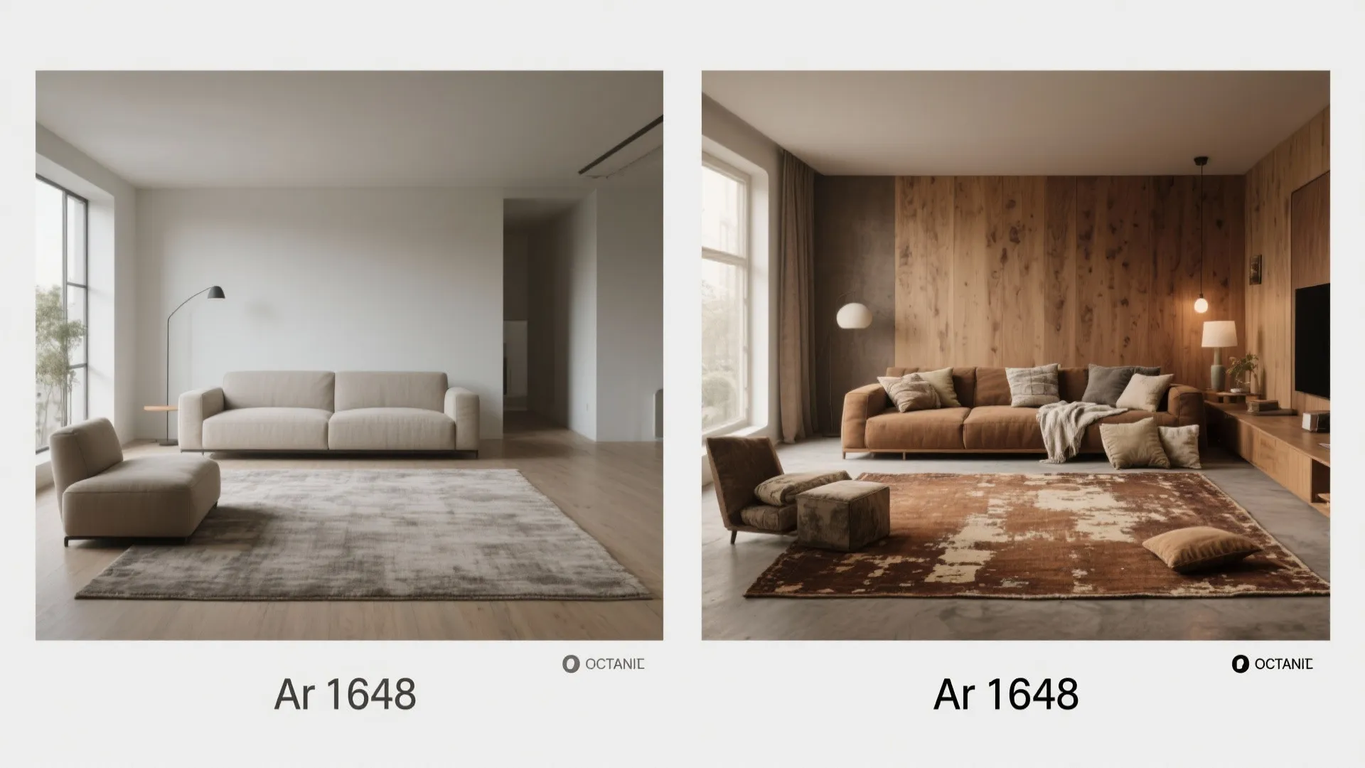 4. Use a distressed brown rug to add vintage character