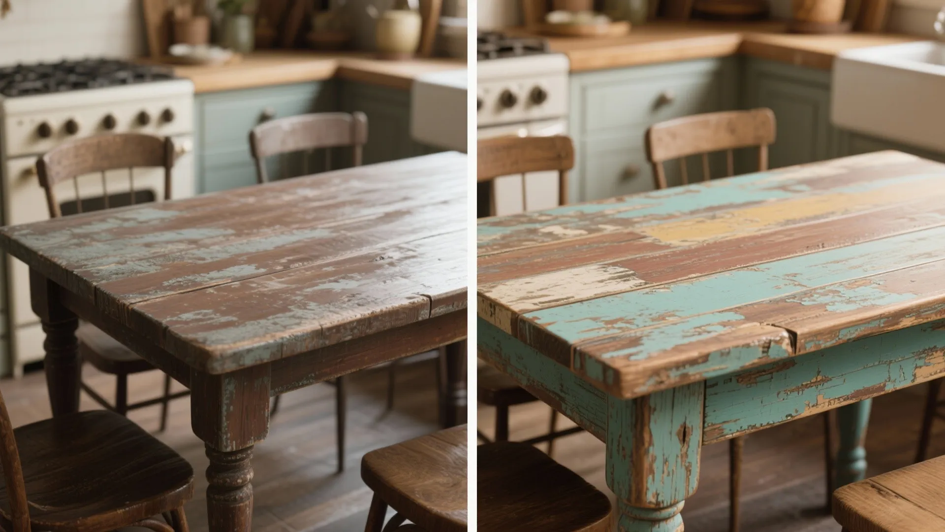 4. Distressed vintage for lived-in charm