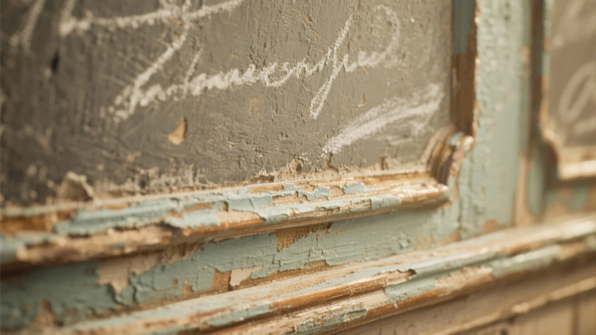 4. Distressed, Vintage Chalk Finish