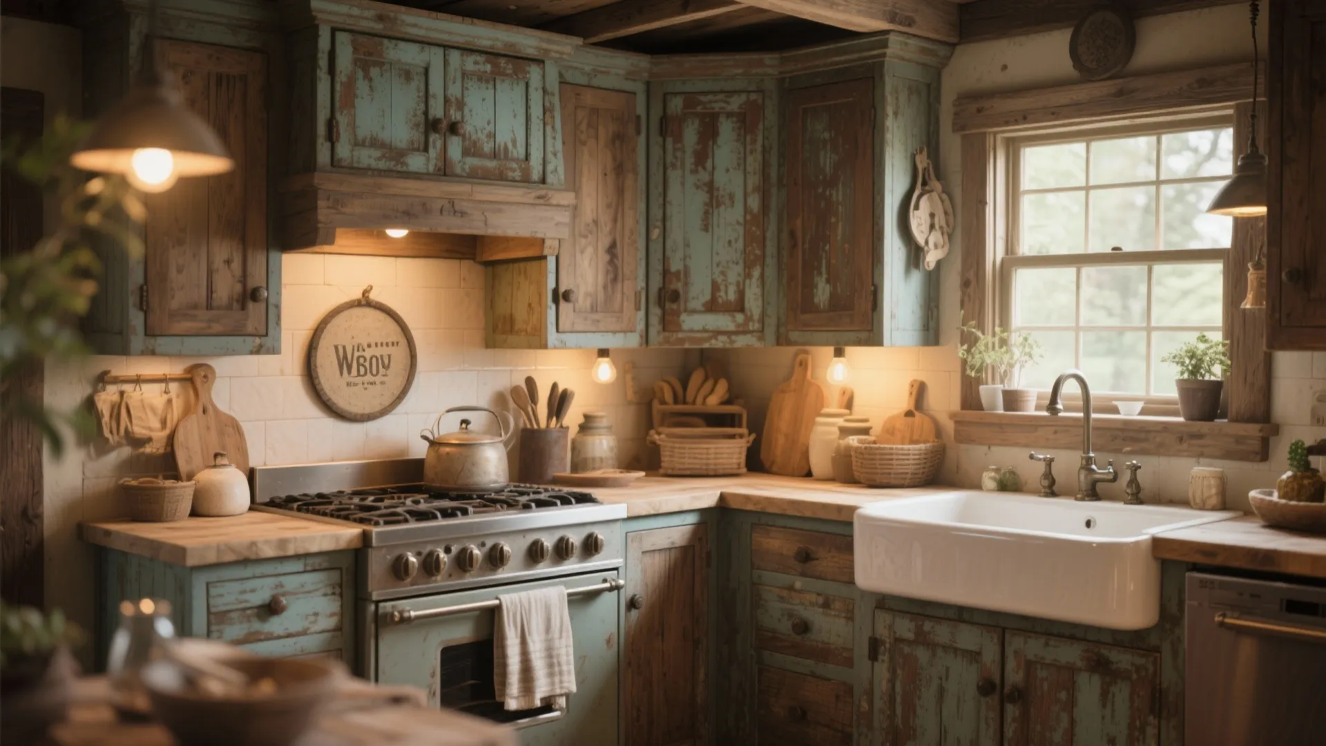 6. Distressed Wood Finishes