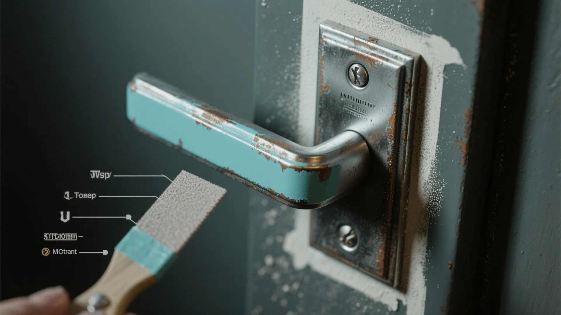 5. Two-step distressing for vintage charm