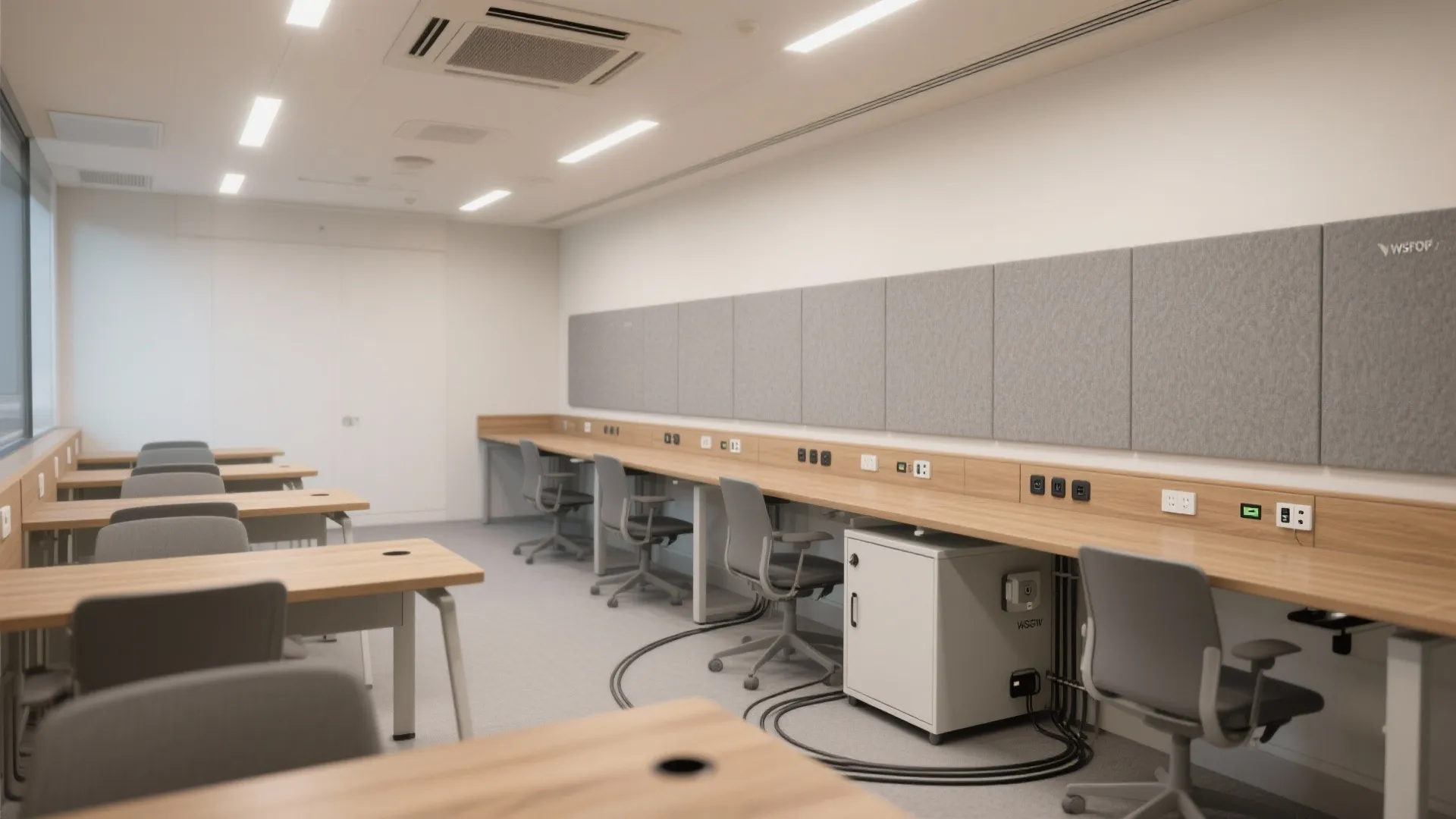 Tech-ready: power, data, and quiet HVAC